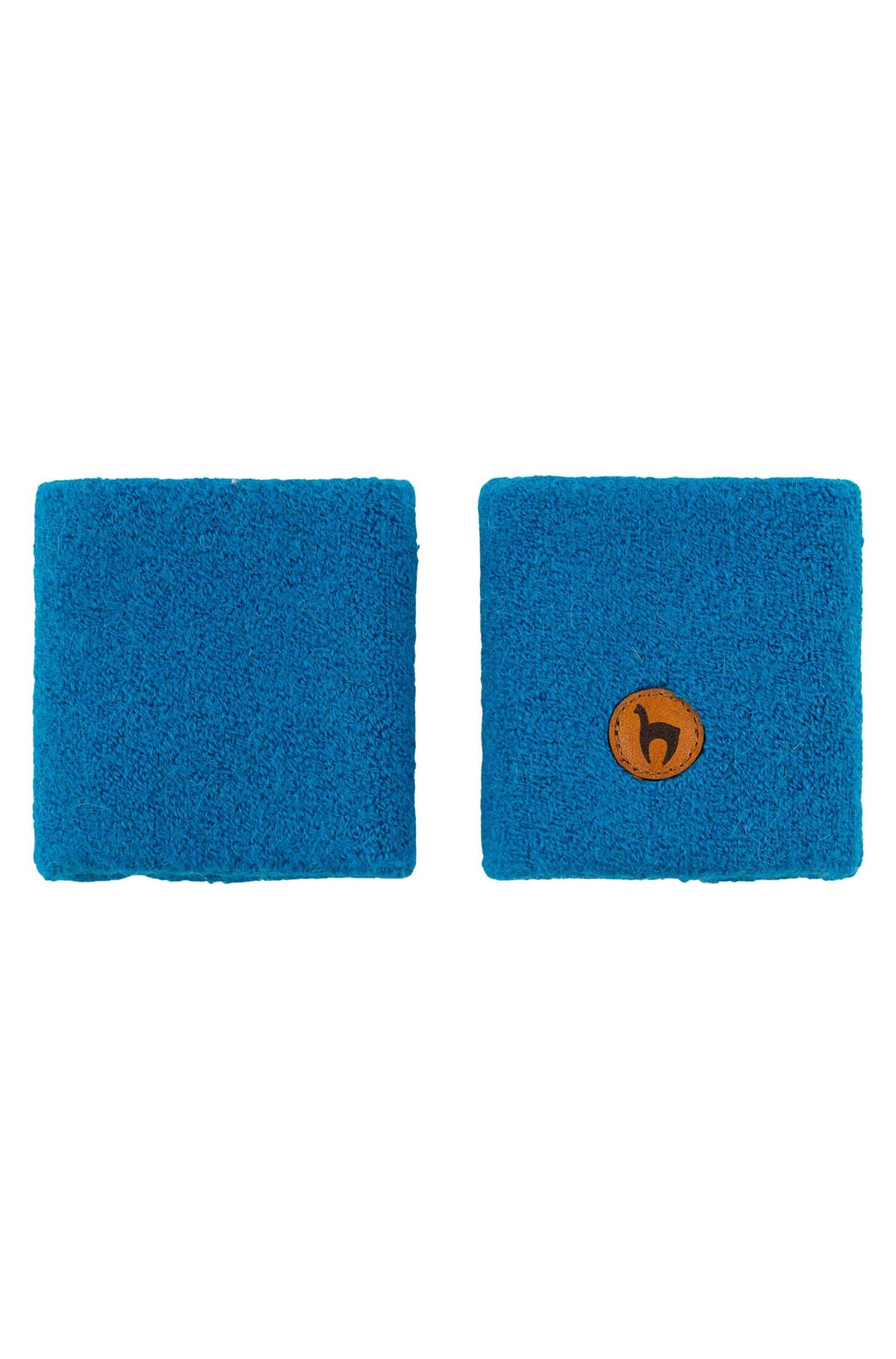 Alpaka Pulswärmer STRETCH-azurblau