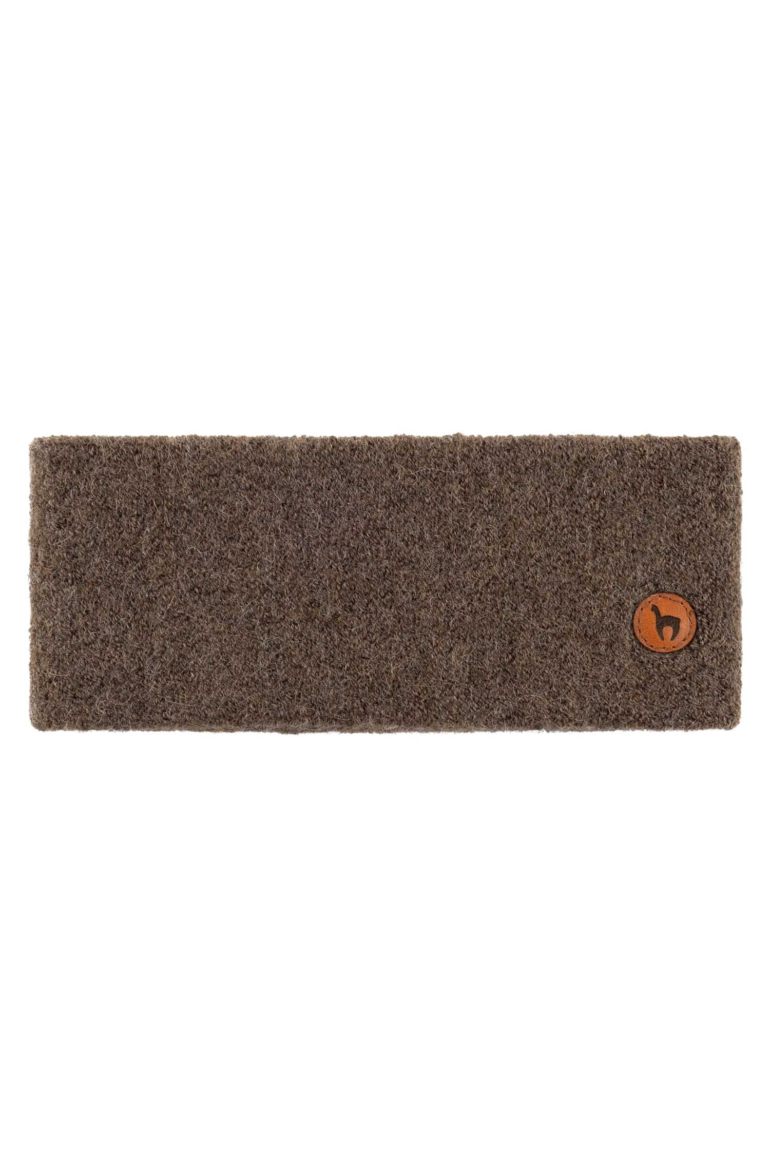 Alpaka Stirnband STRETCH Original-kakao