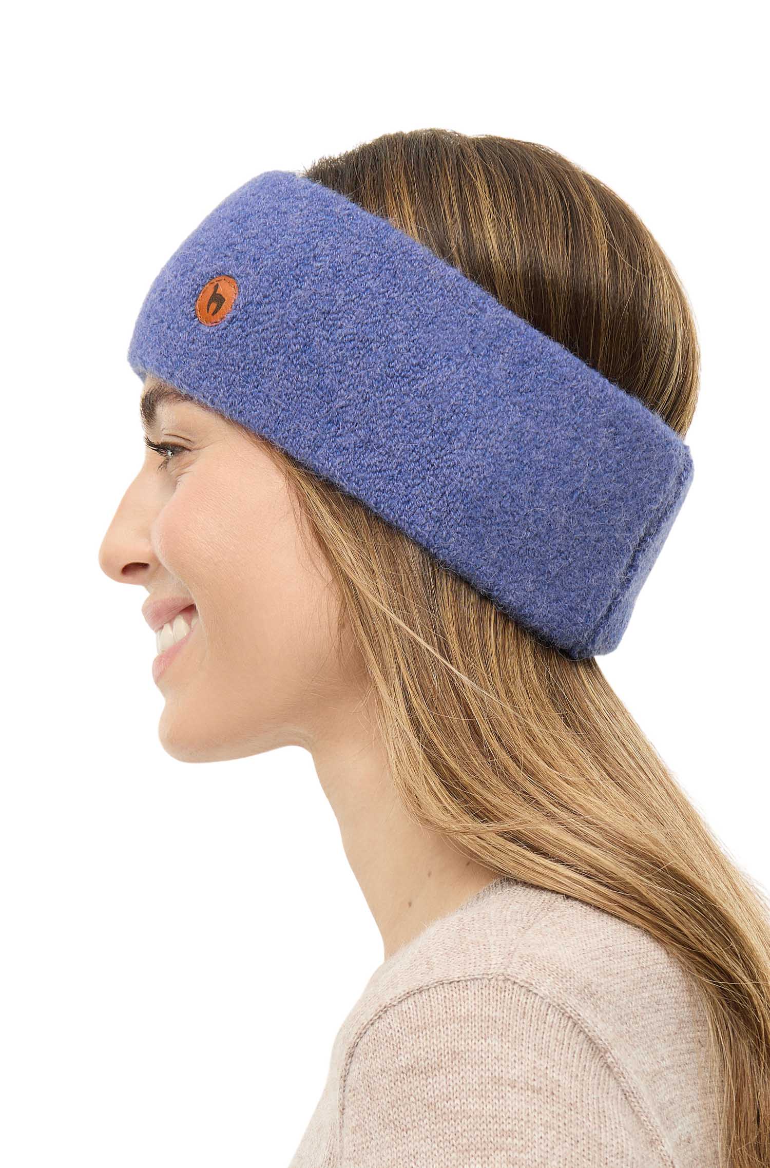 Alpaka Stirnband STRETCH Original-kornblume