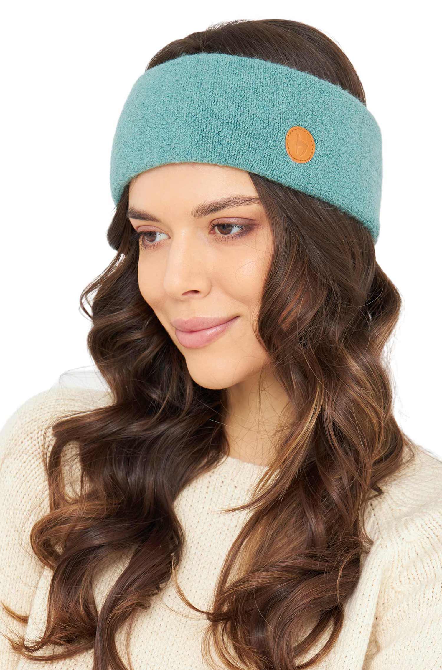 Alpaka Stirnband STRETCH Original-mint