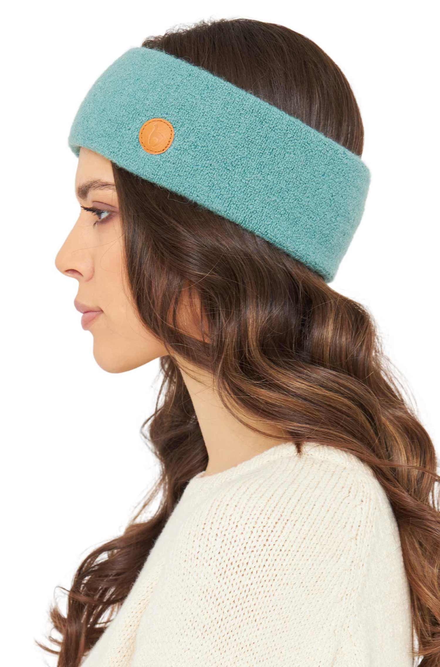 Alpaka Stirnband STRETCH Original-mint