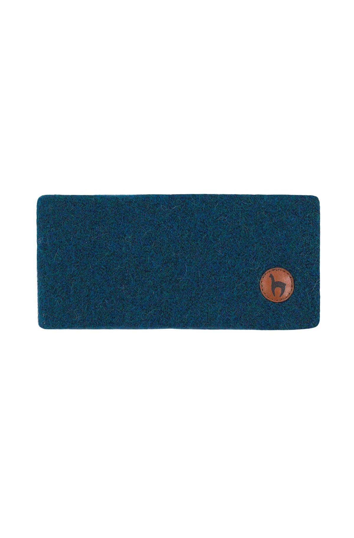 Alpaka Stirnband STRETCH Original-petrol
