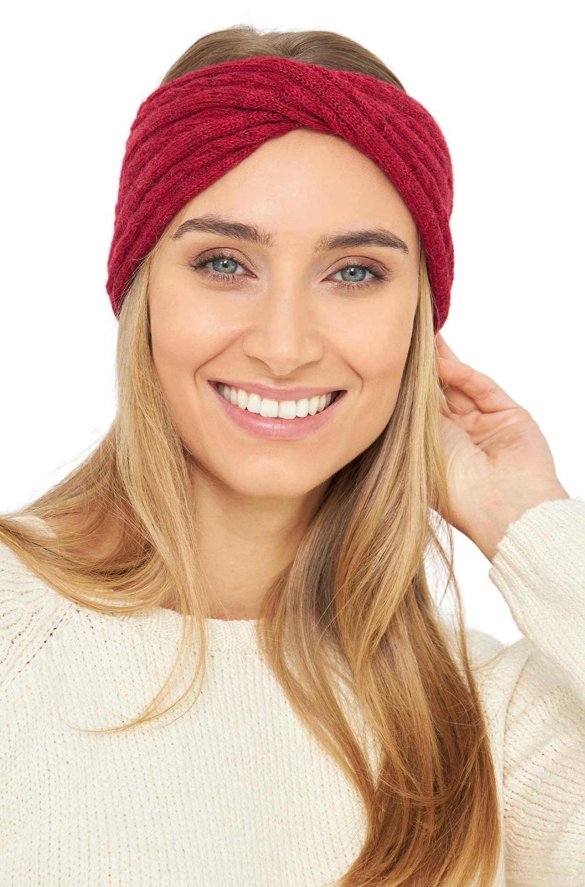 Alpaka Stirnband SUAVE Twist-rot