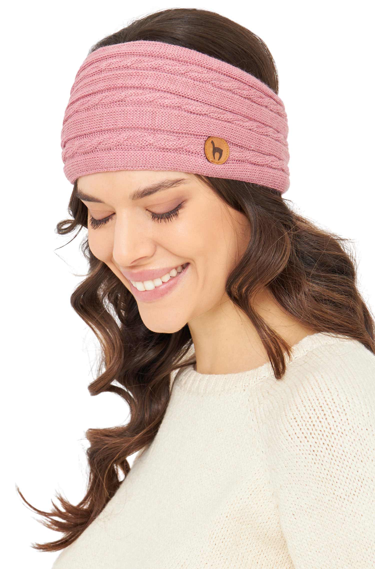 Alpaka Stirnband SUAVE-rosa