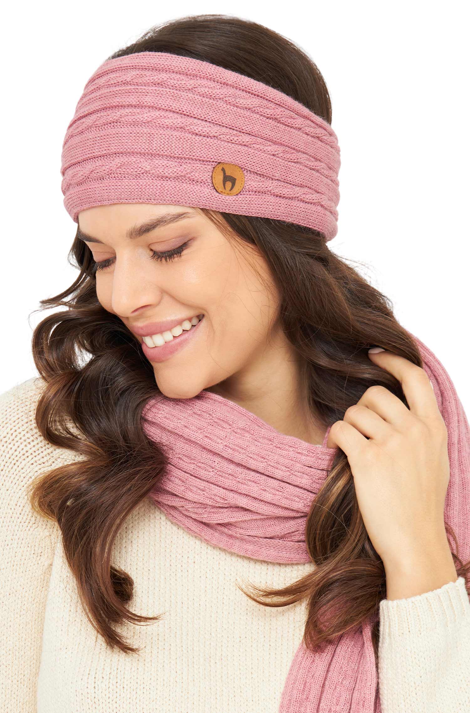 Alpaka Stirnband SUAVE-rosa