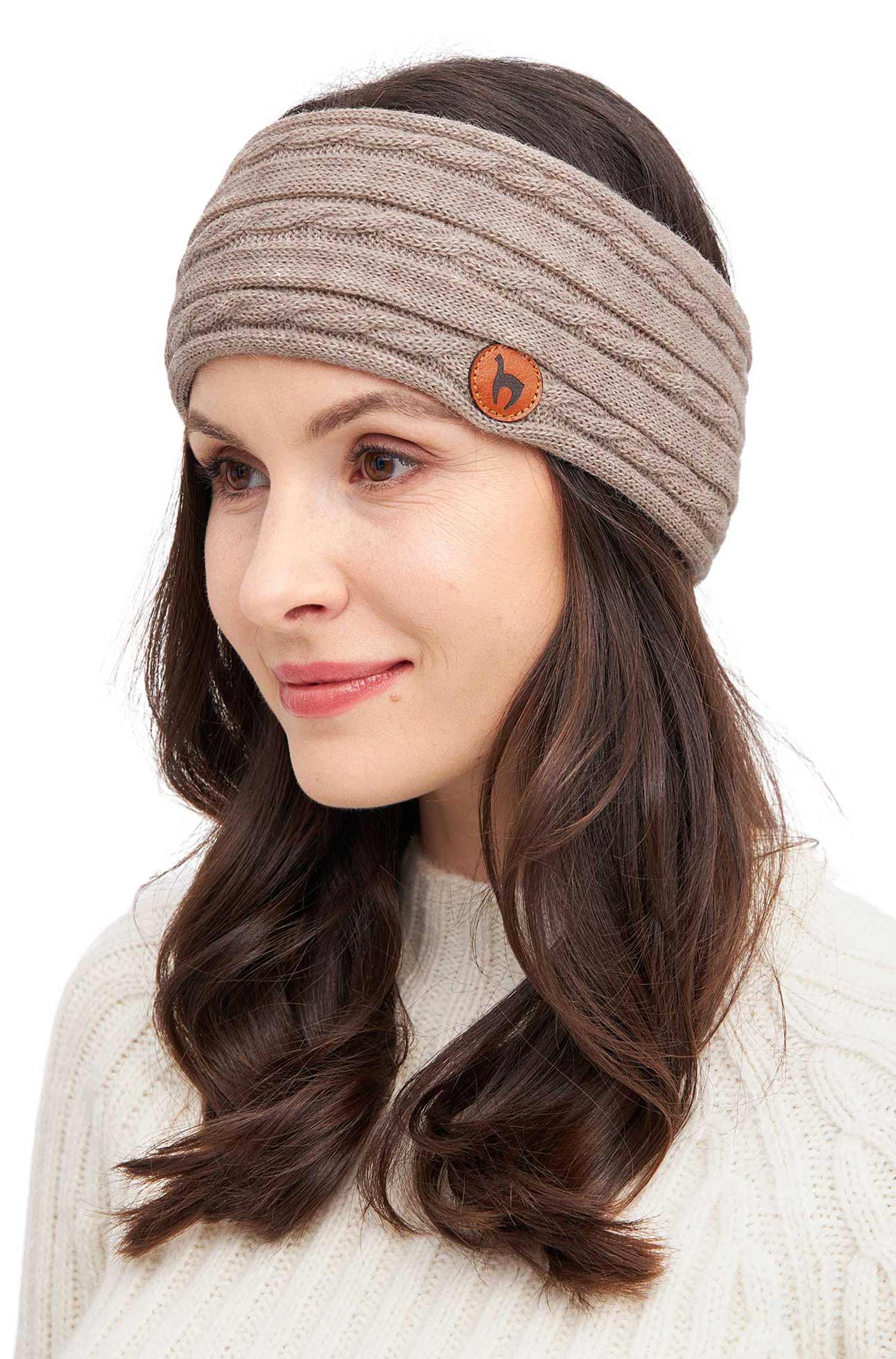 Alpaka Stirnband SUAVE-sand