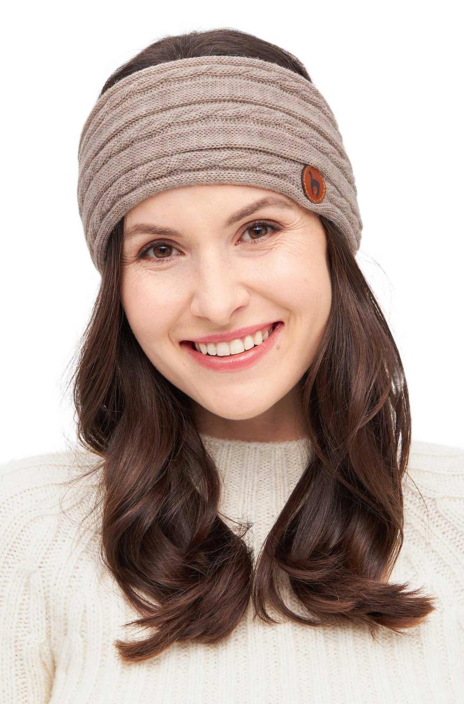 Alpaka Stirnband SUAVE-sand