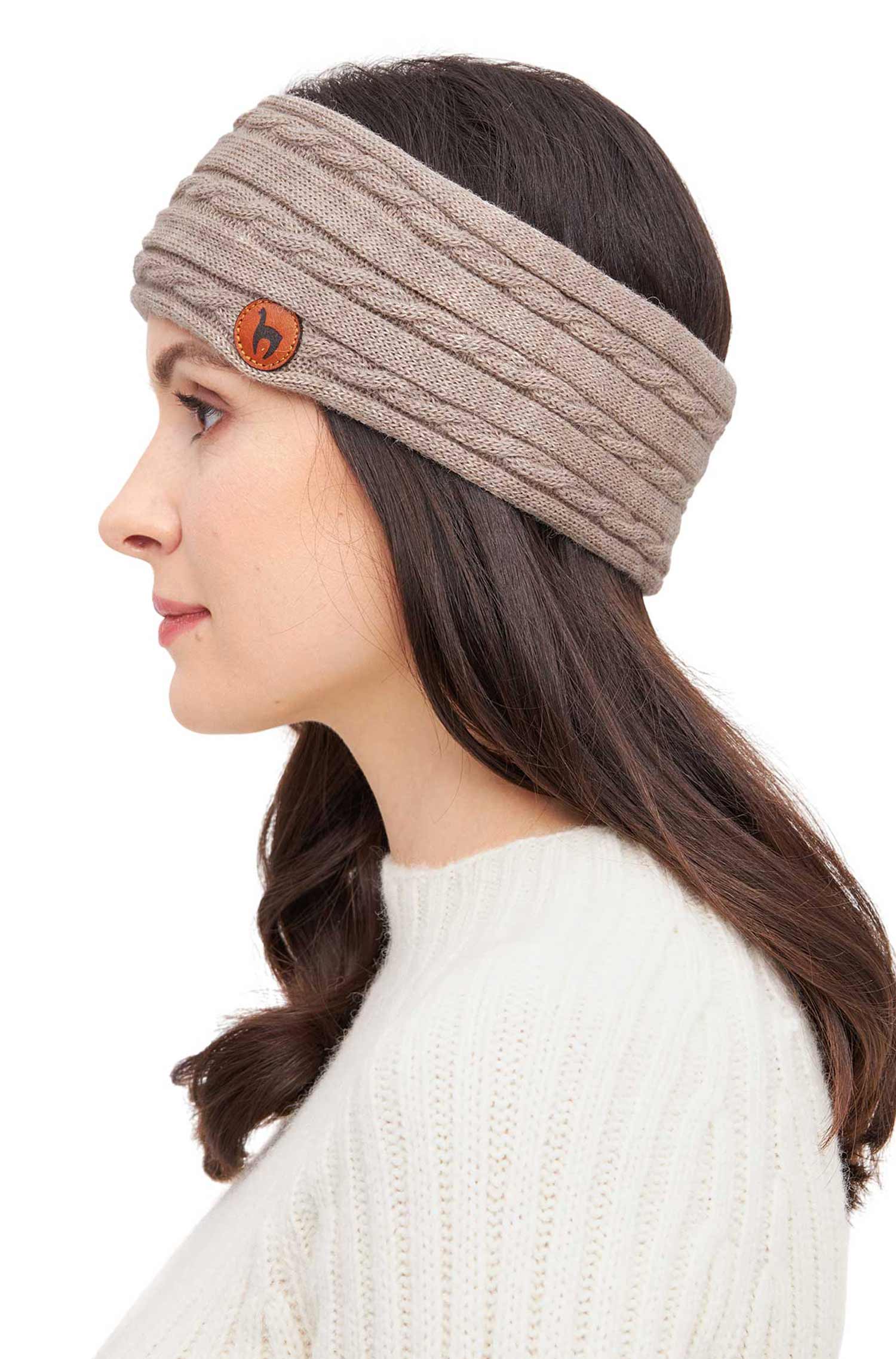 Alpaka Stirnband SUAVE-sand