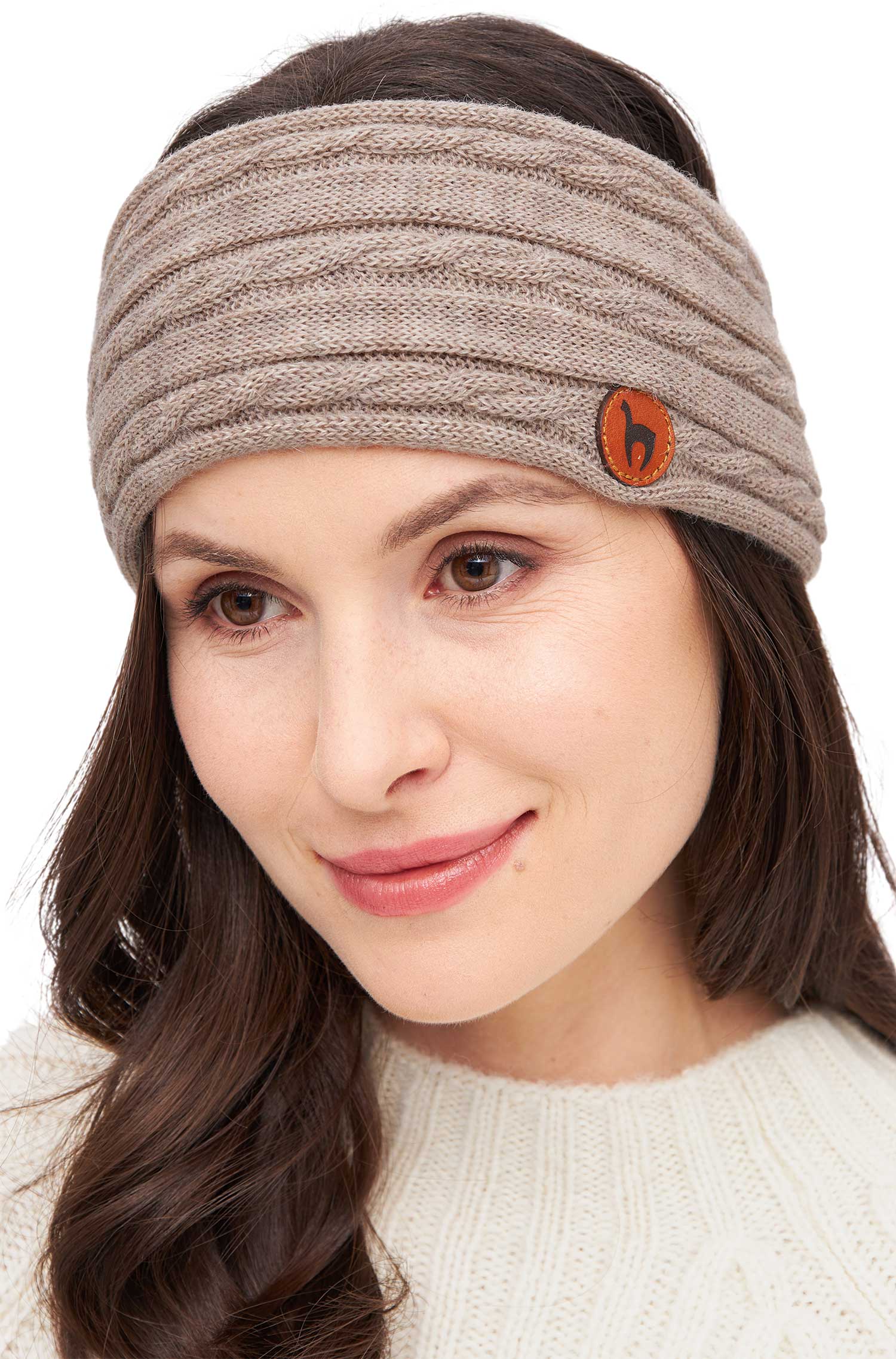 Alpaka Stirnband SUAVE-sand