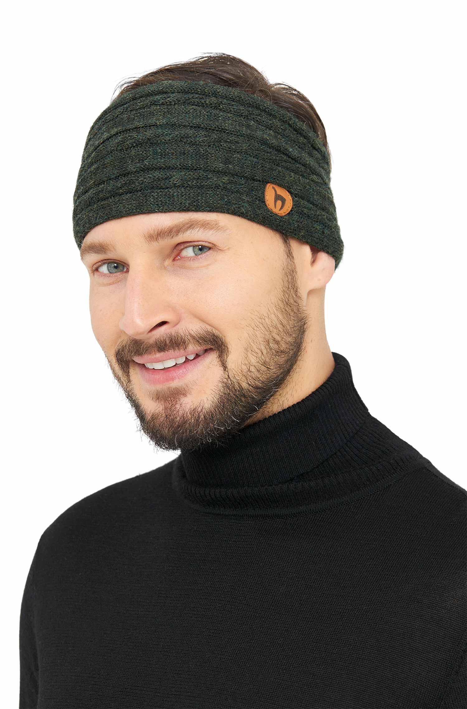 Alpaka Stirnband SUAVE-tannengrün