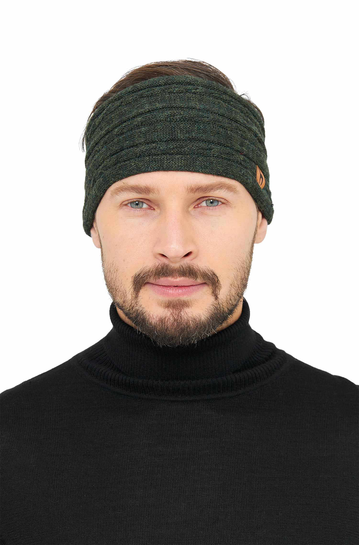 Alpaka Stirnband SUAVE-tannengrün