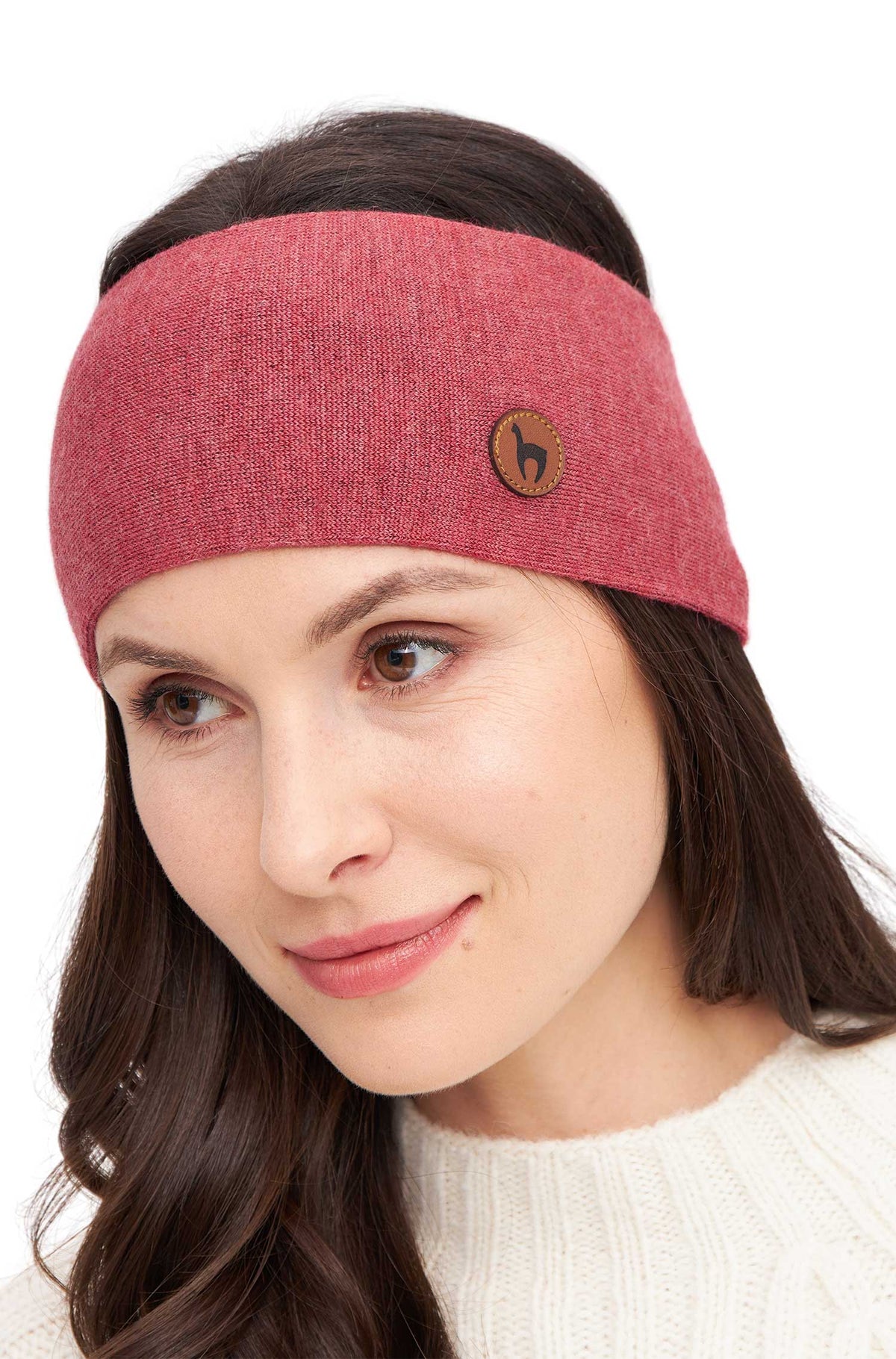 Alpaka Stirnband ROYAL ALPACA SPORT-koralle melange