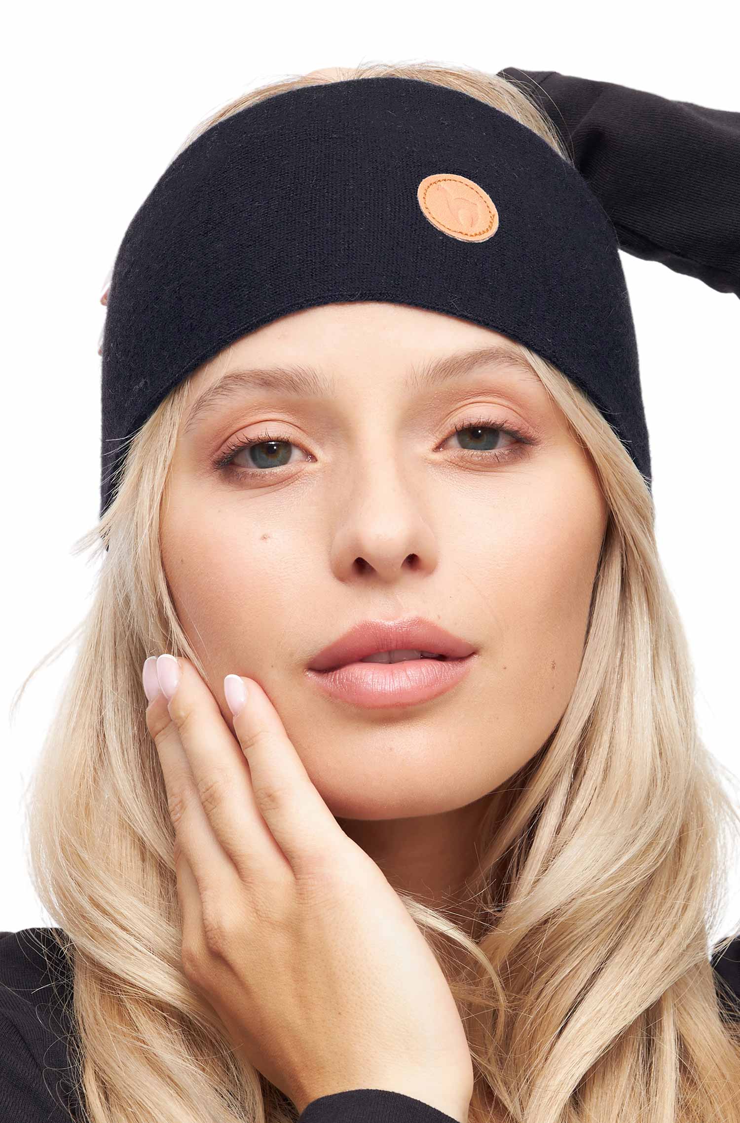 Alpaka Stirnband ROYAL ALPACA SPORT-schwarz