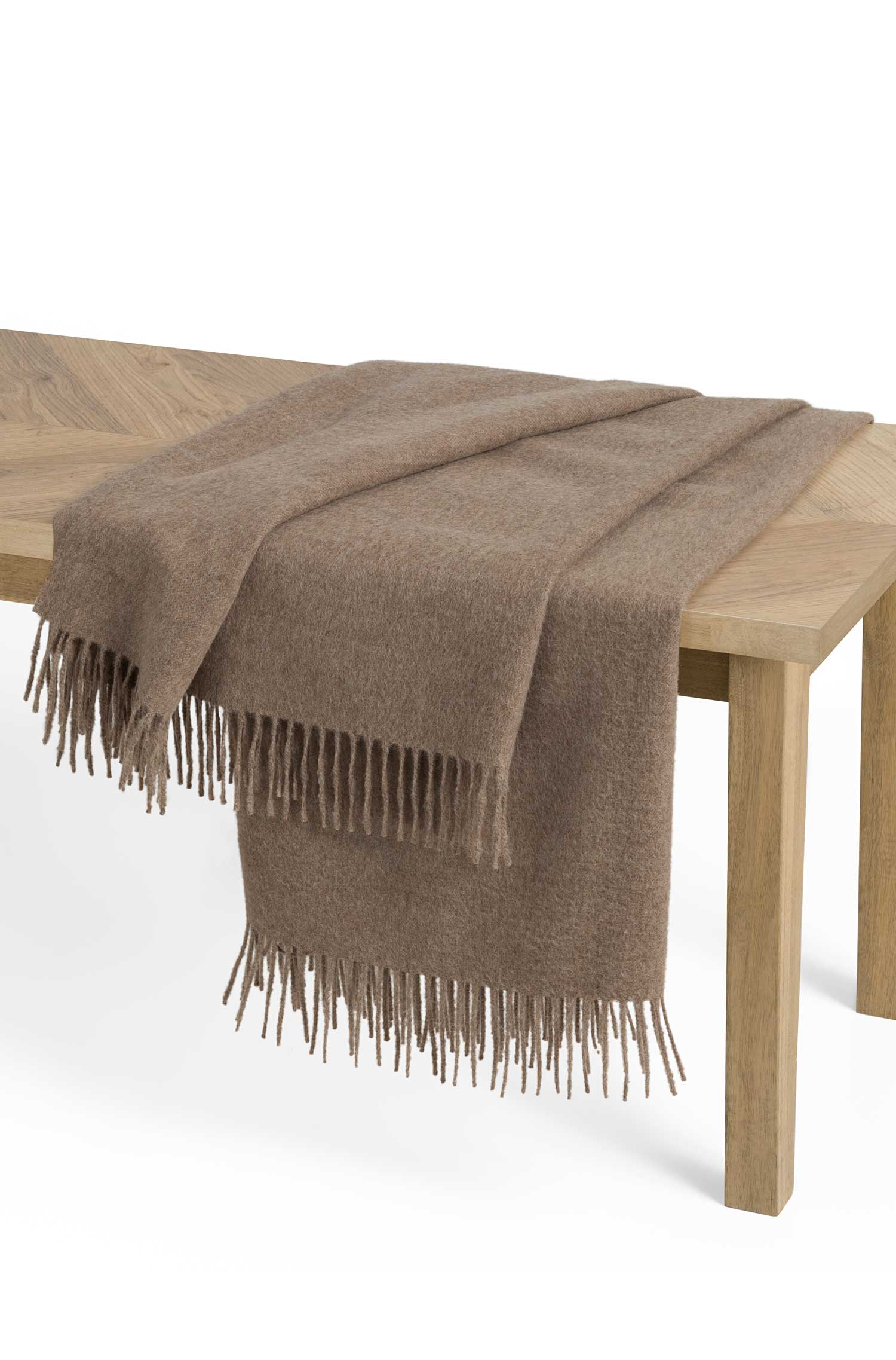 Alpaka Decke UNI-sand