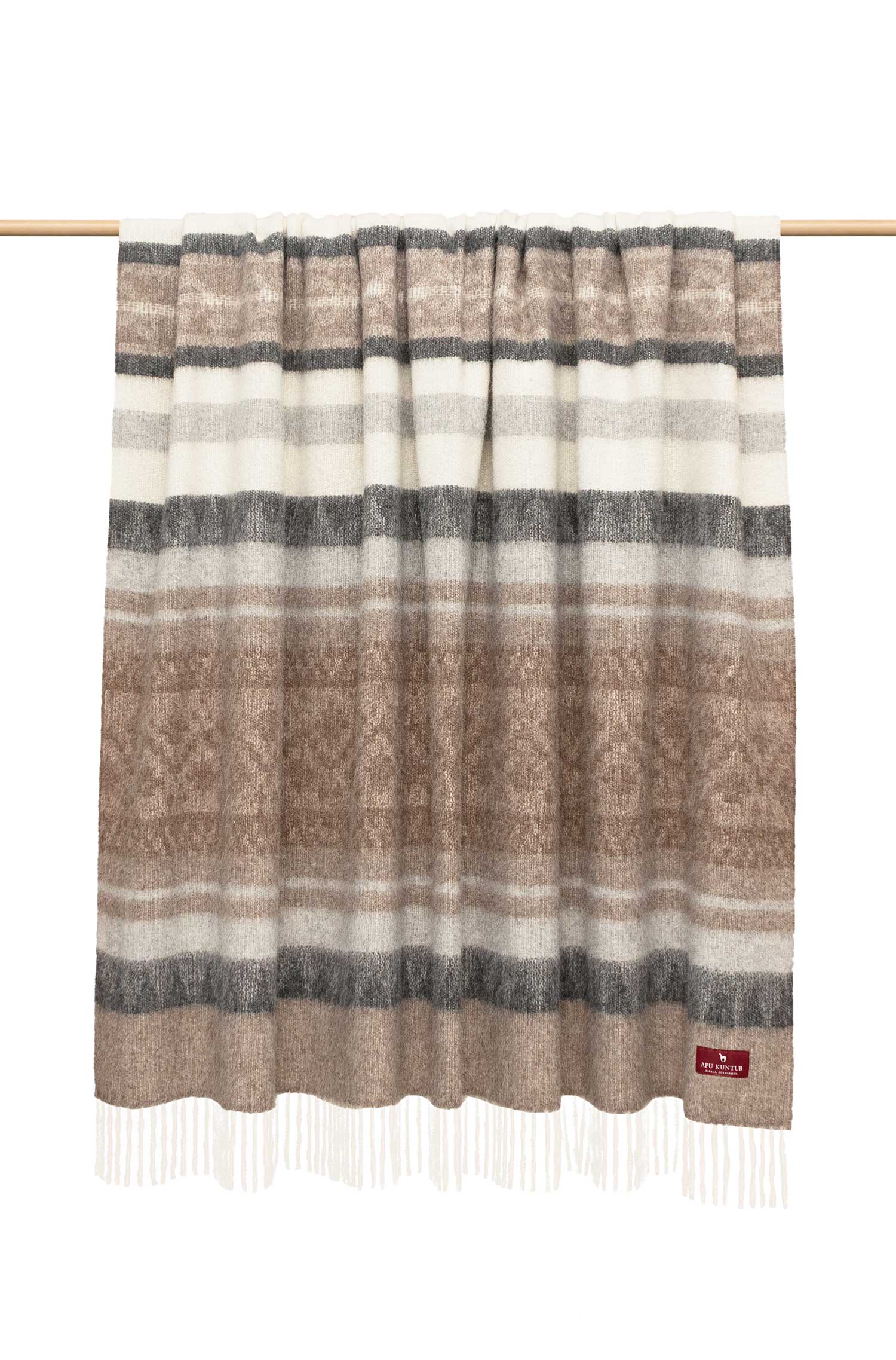 Alpaka Decke MUNDO-kamel/beige