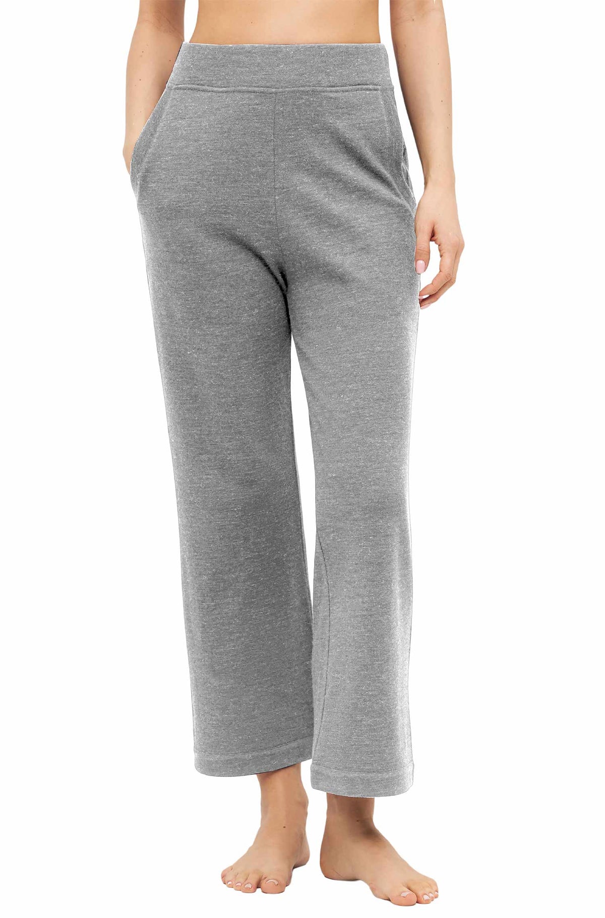Alpaka Lounge Hose THERMO-silber melange