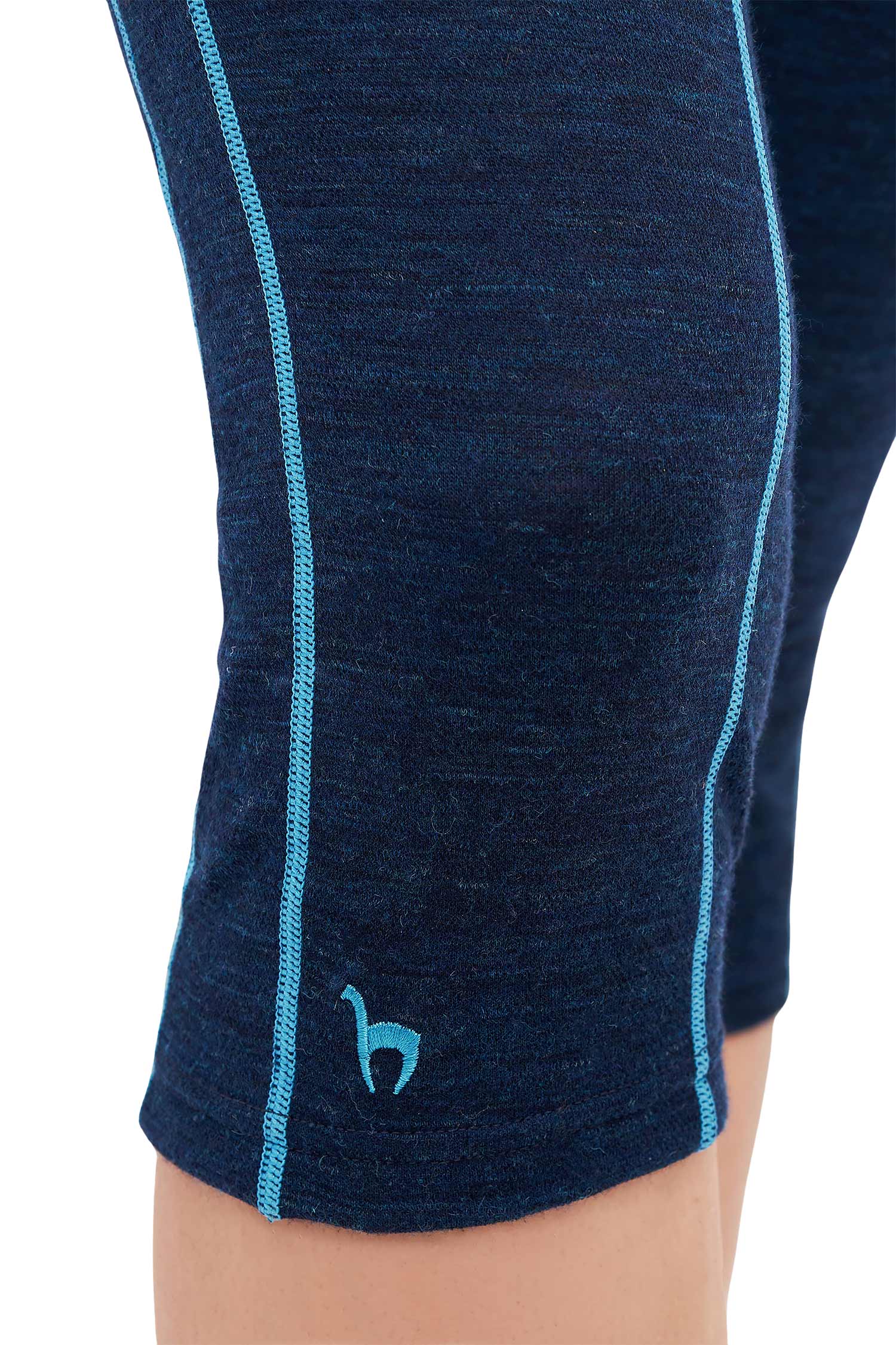 Alpaka 3/4-Leggings THERMO-navy/türkis