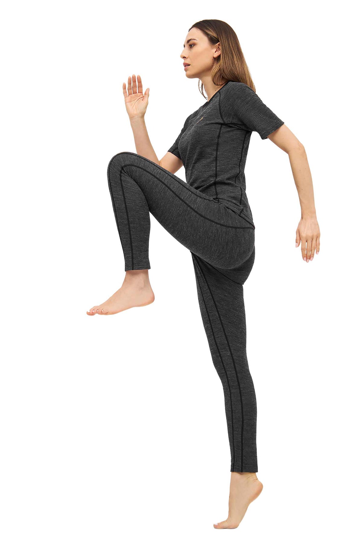 Alpaka Leggings THERMO-anthrazit