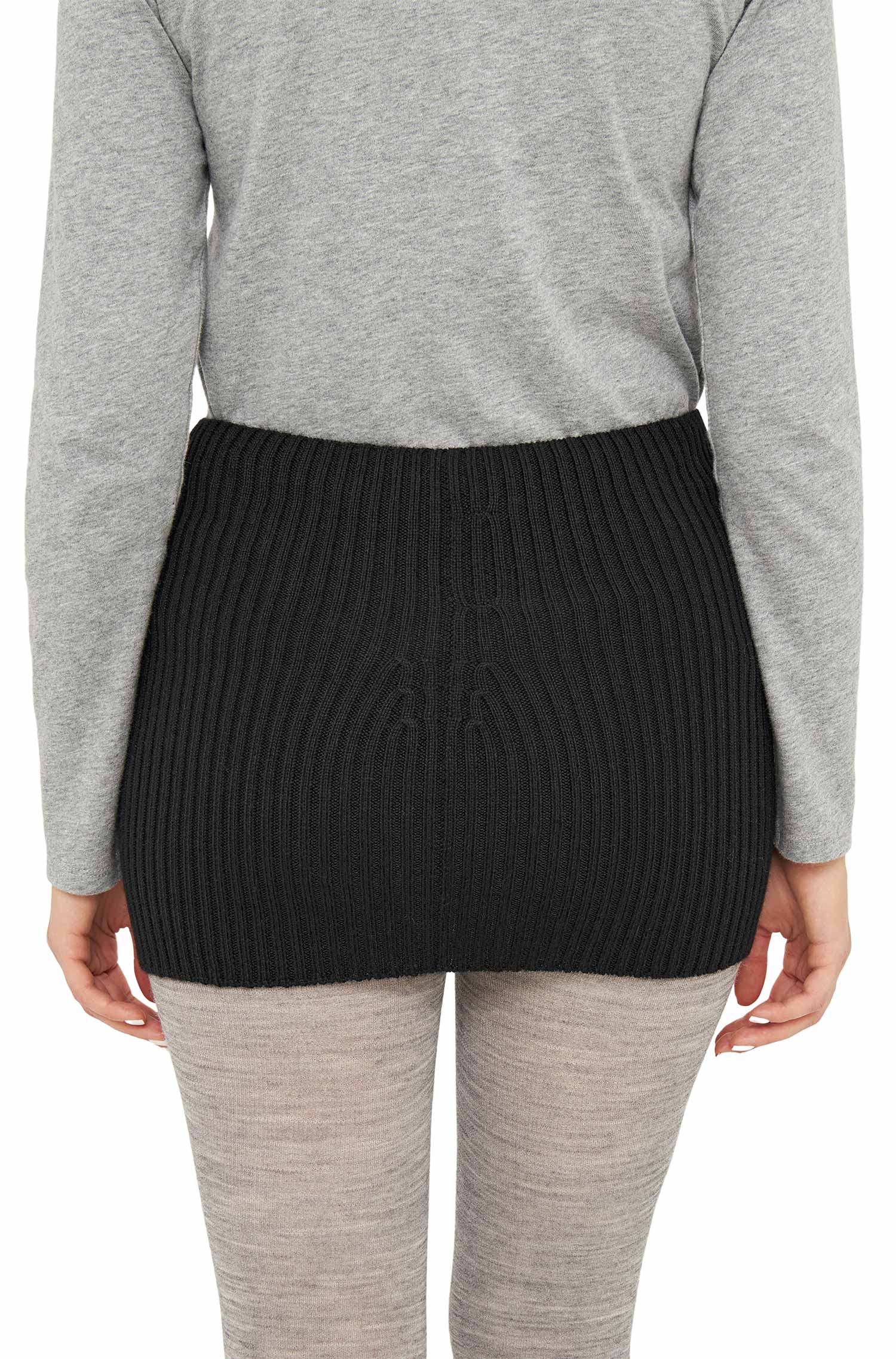 Alpaka Nierenwärmer RIPP-schwarz