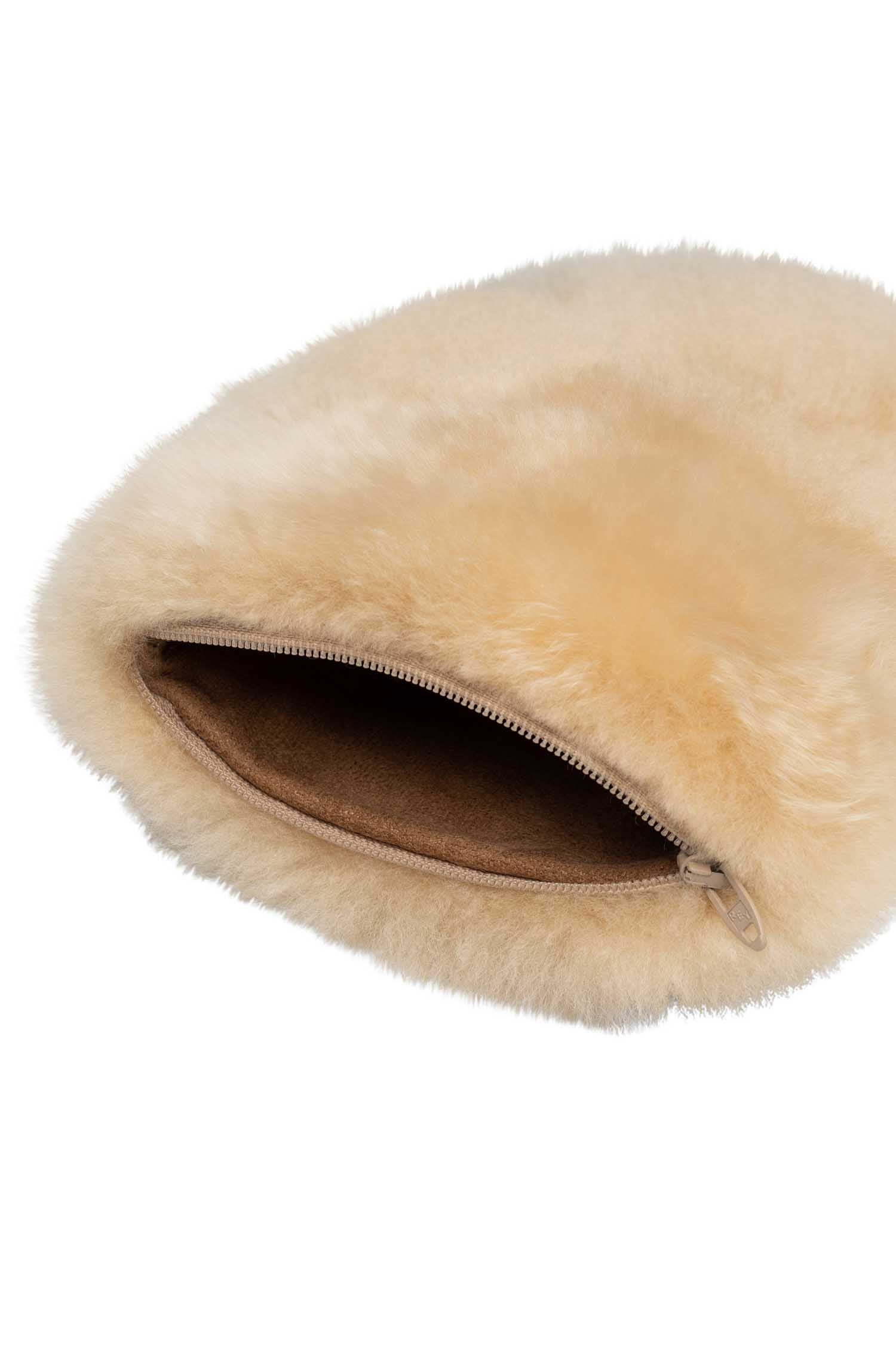 Alpaka Wärmflasche CALIENTE 0.2l-beige