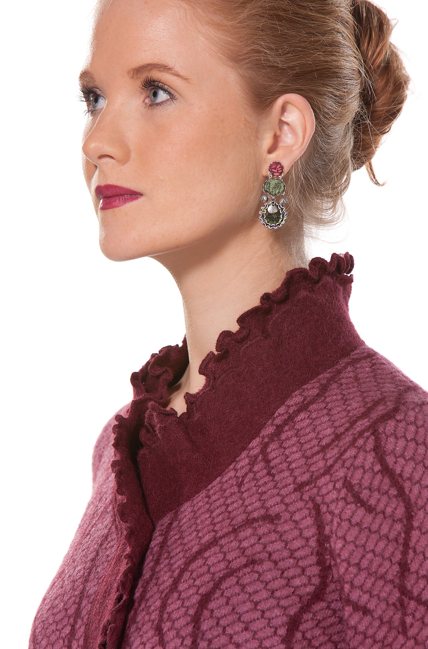 Cardigan BOBOS BOSKE aus Alpaka und Wolle-rosenholz