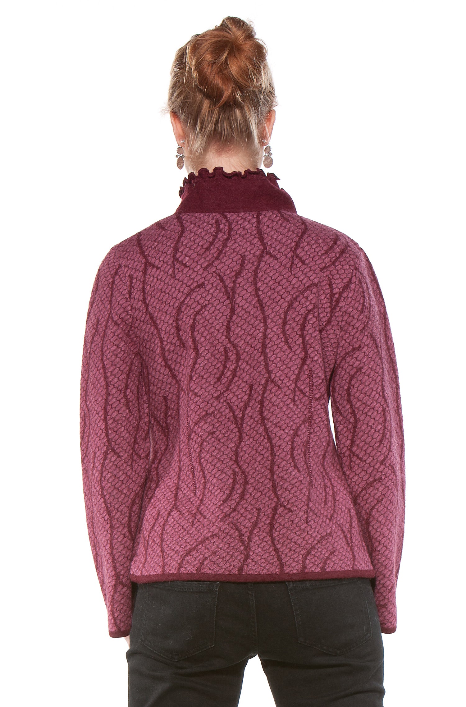 Cardigan BOBOS BOSKE aus Alpaka und Wolle-rosenholz