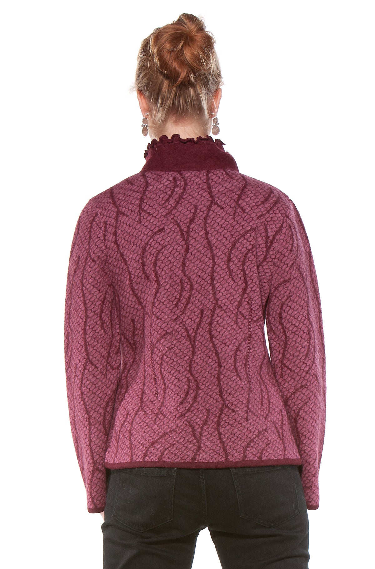 Cardigan BOBOS BOSKE aus Alpaka und Wolle-rosenholz