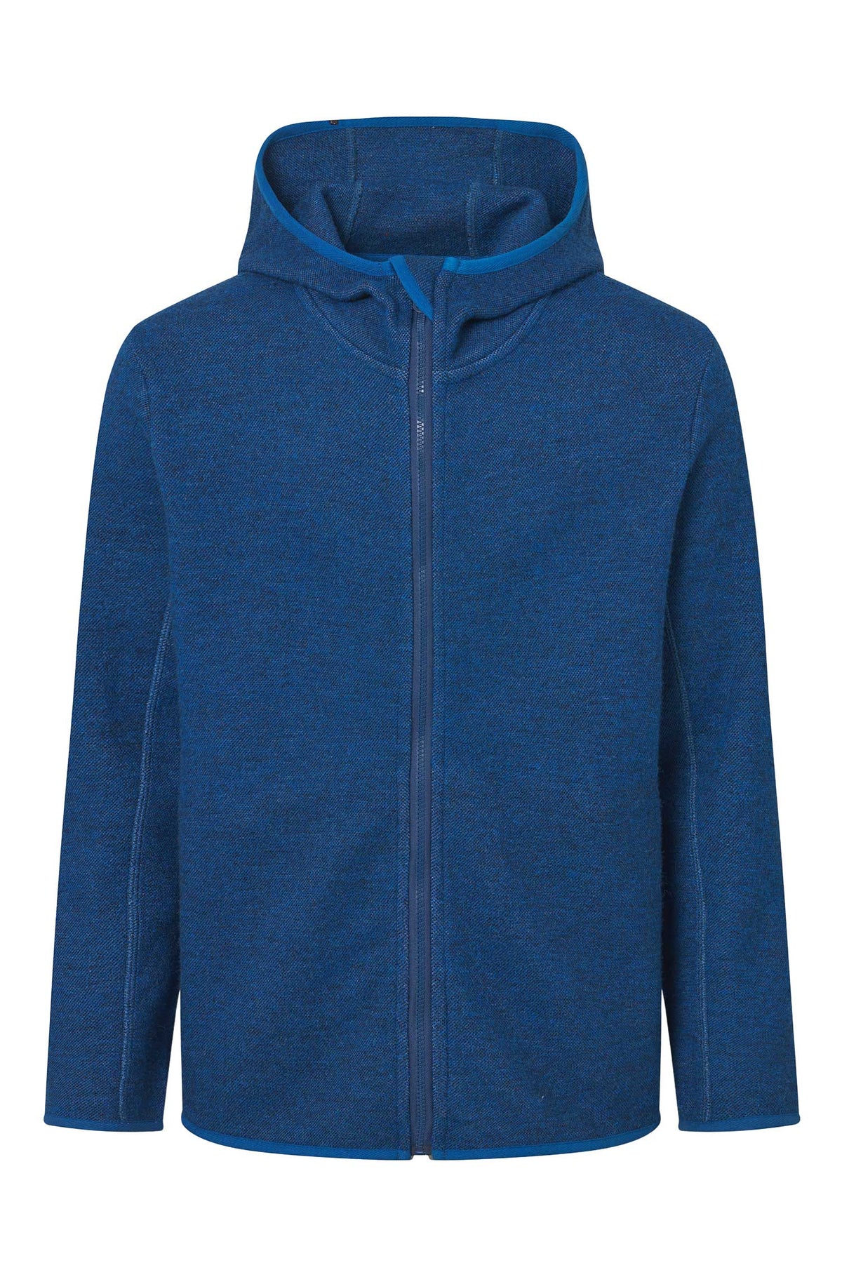 Alpaka Kapuzenjacke ALPACA SPORT aus Alpaka-Woll-Mix-blau