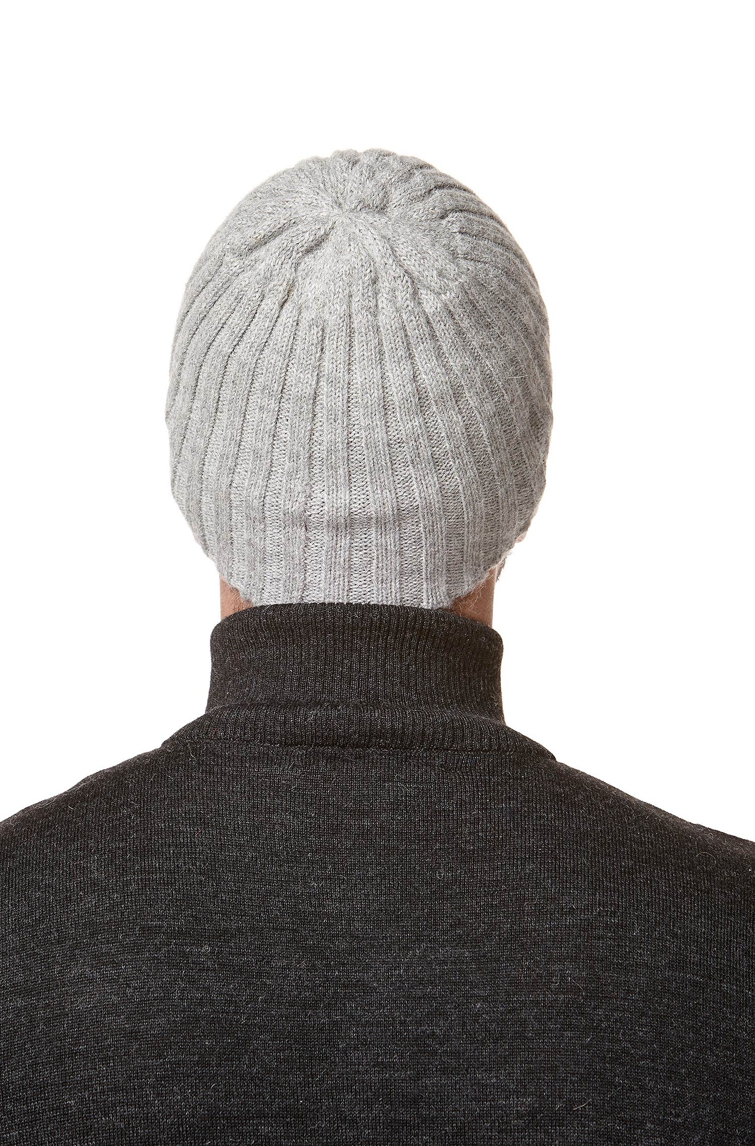 Alpaka Mütze SKYCAP aus 100% Baby Alpaka-grau