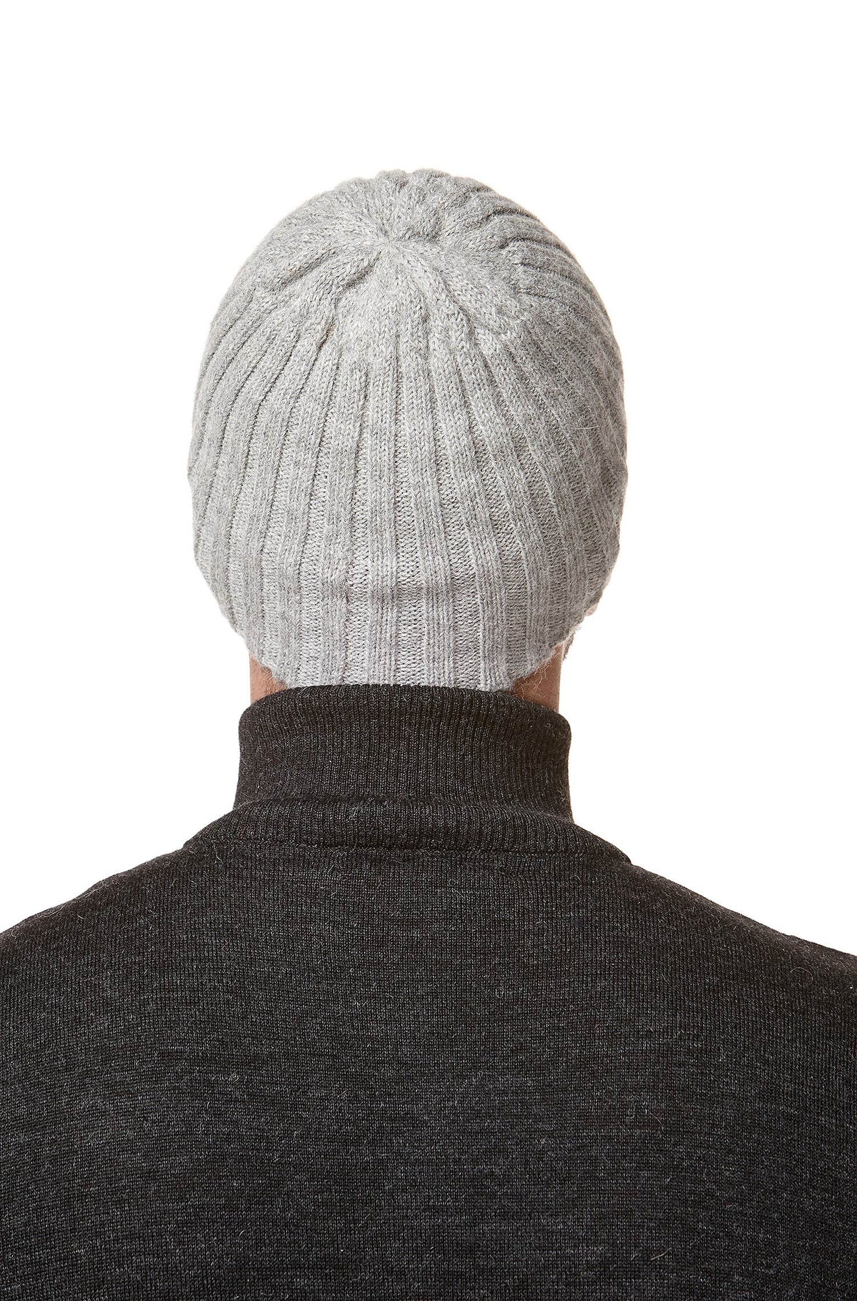 Alpaka Mütze SKYCAP aus 100% Baby Alpaka-grau