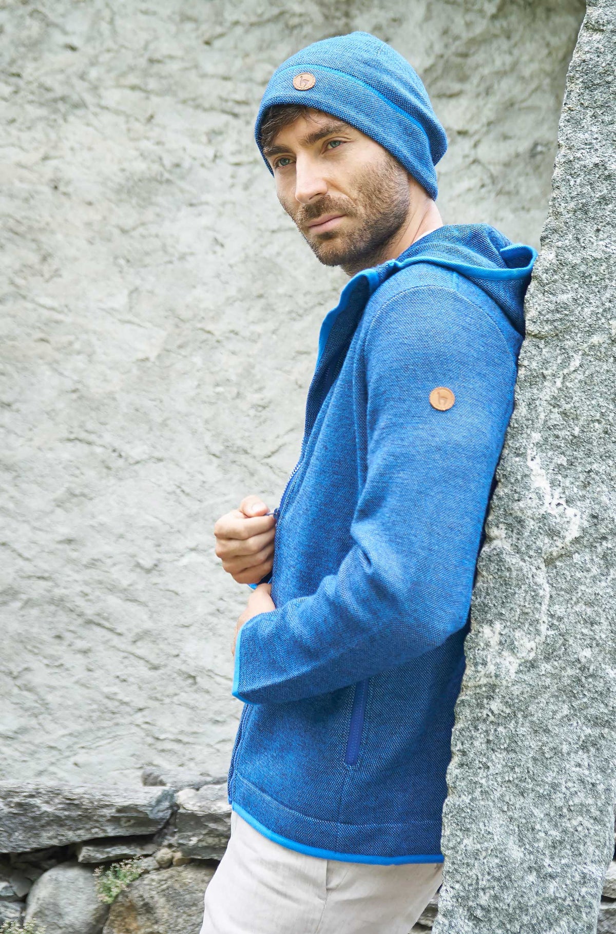 Alpaka Mütze ALPACA SPORT-blau