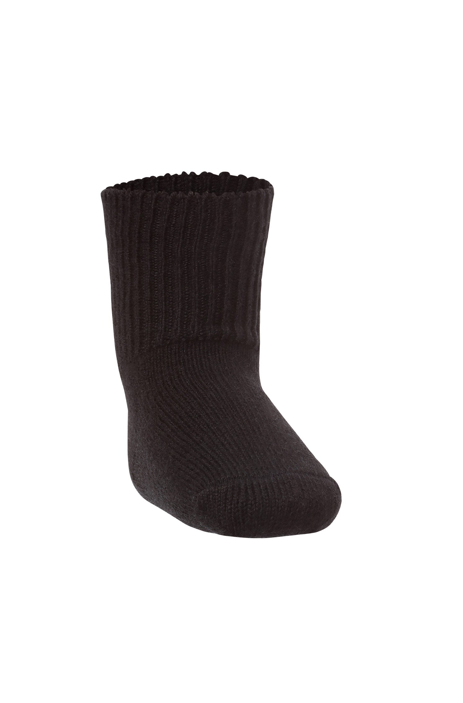 Alpaka Socken Kinder (Gr. 15-29) aus 70% Baby Alpaka & 25% Baumwolle-schwarz