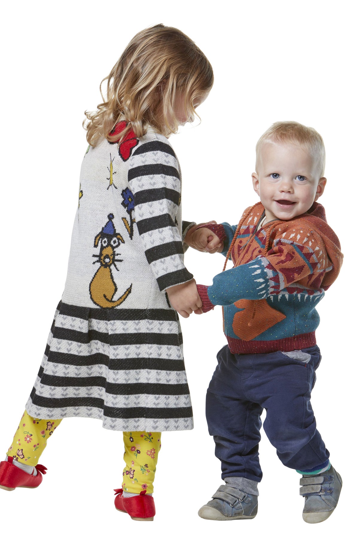 Kinder Kleid AMOR-hellgrau