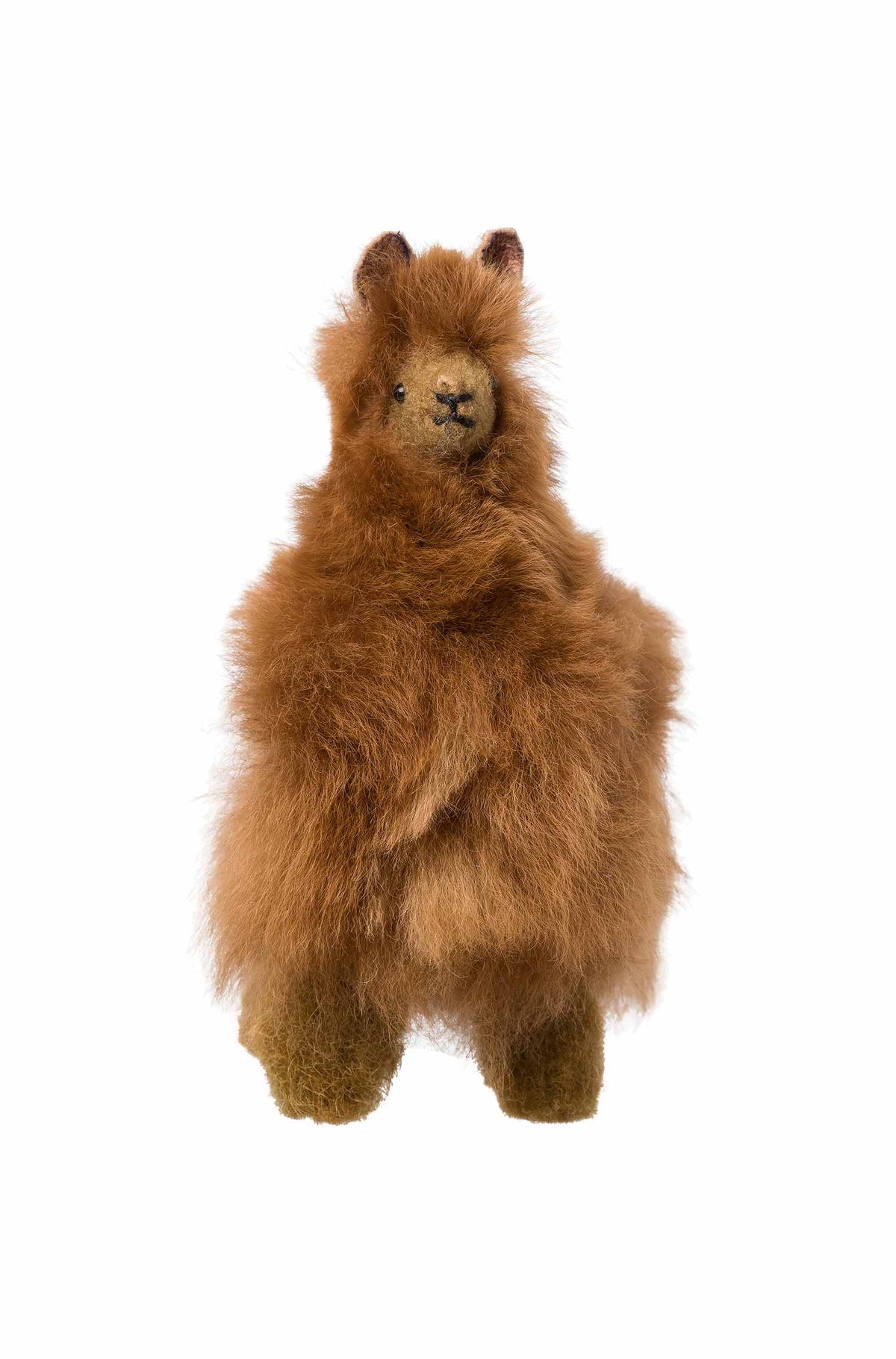 Alpaka Felltier HUACAYA 10cm-braun