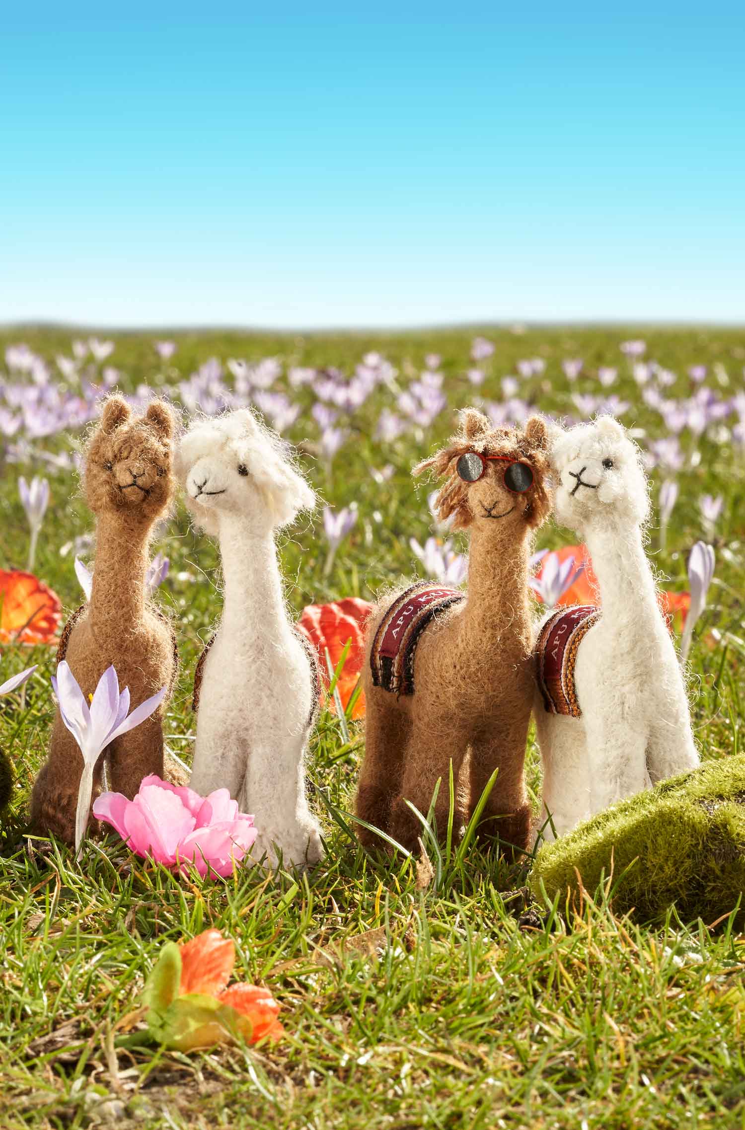 Alpaka Stofftier PUKI-weiss