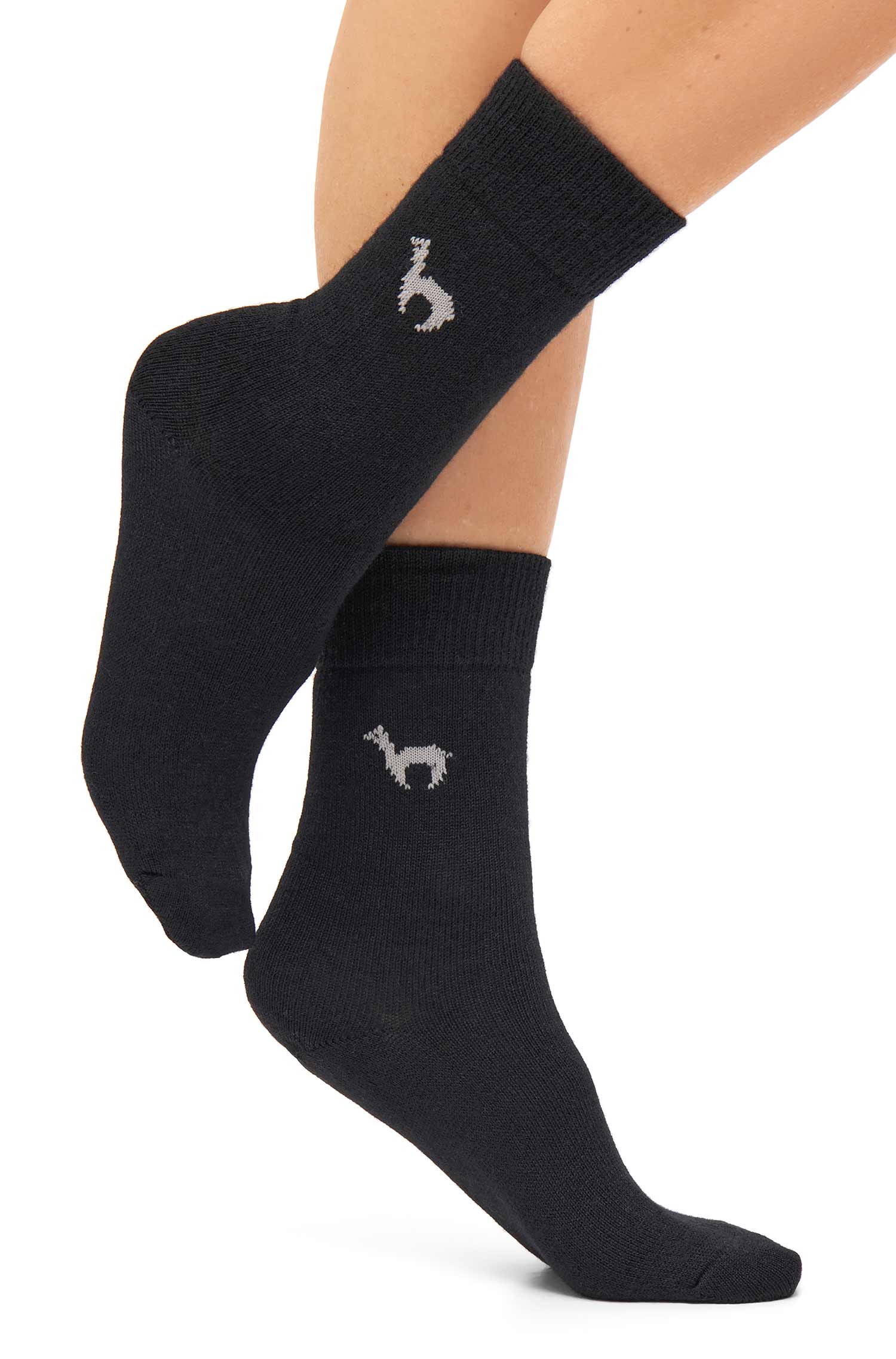 Alpaka Socken BUSINESS | 6er-Pack-schwarz