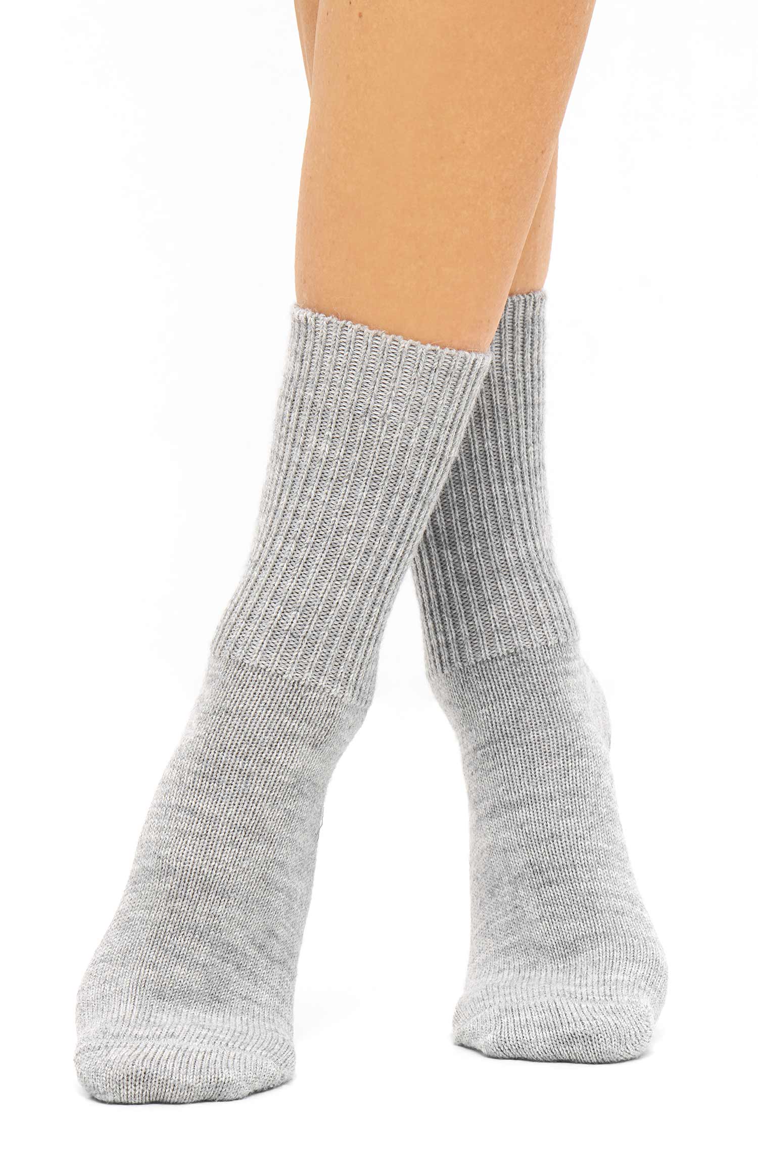 Alpaka Socken SOFT | 6er-Pack-silbergrau