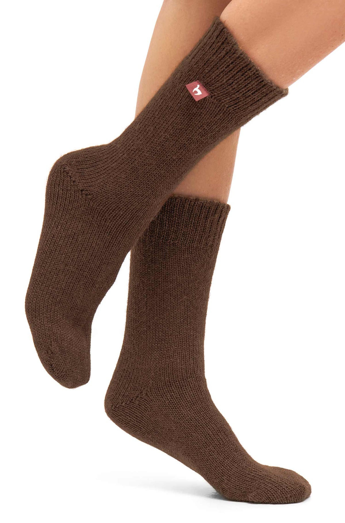 Alpaka Socken WENDE | wendbar-braun/kamel