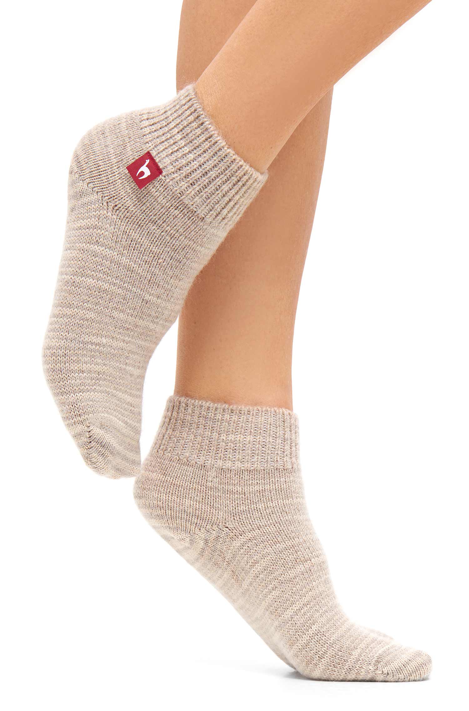 Alpaka Socken FREIZEIT-sand meliert