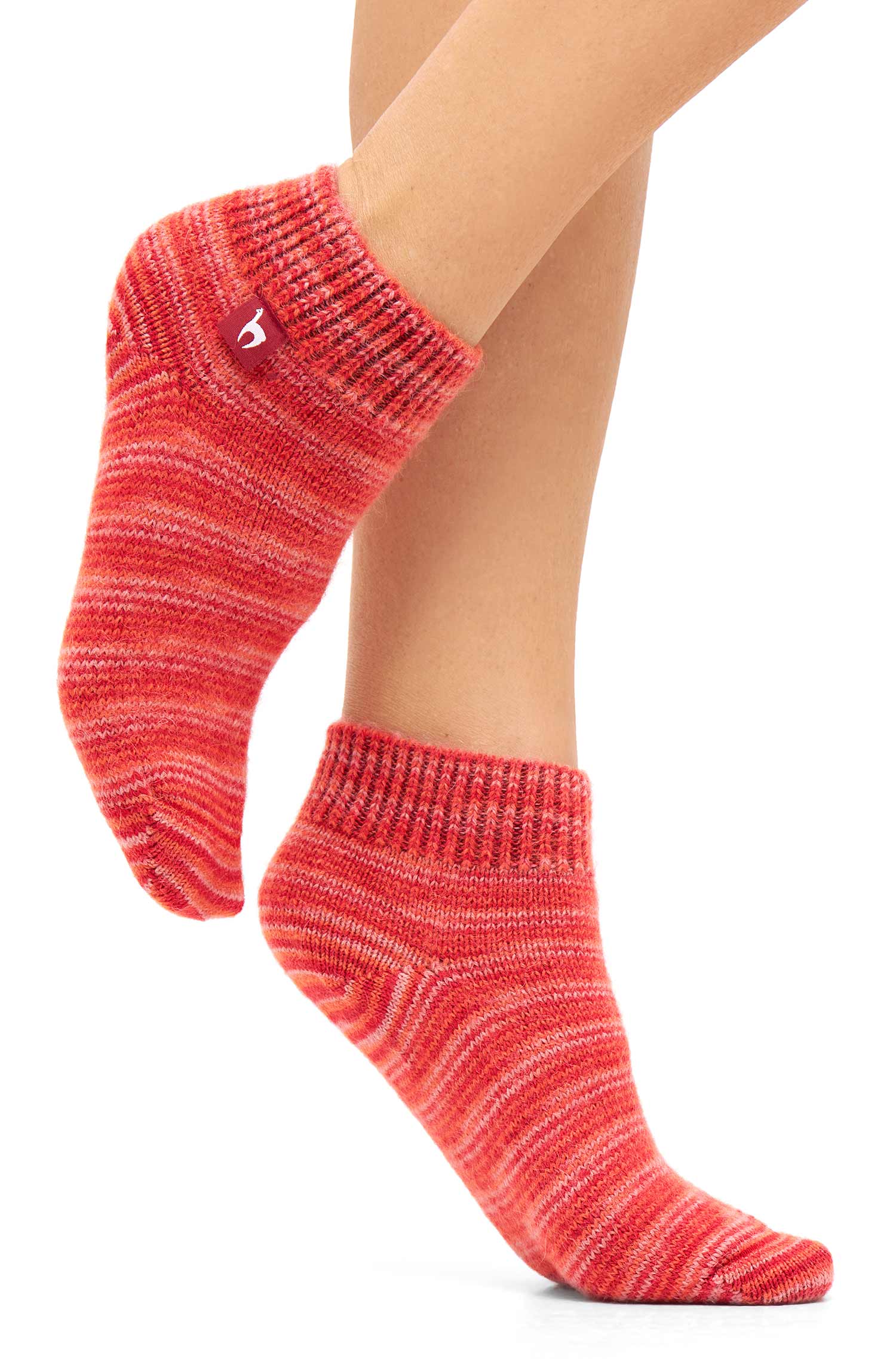 Alpaka Socken FREIZEIT | 6er Pack-rot meliert