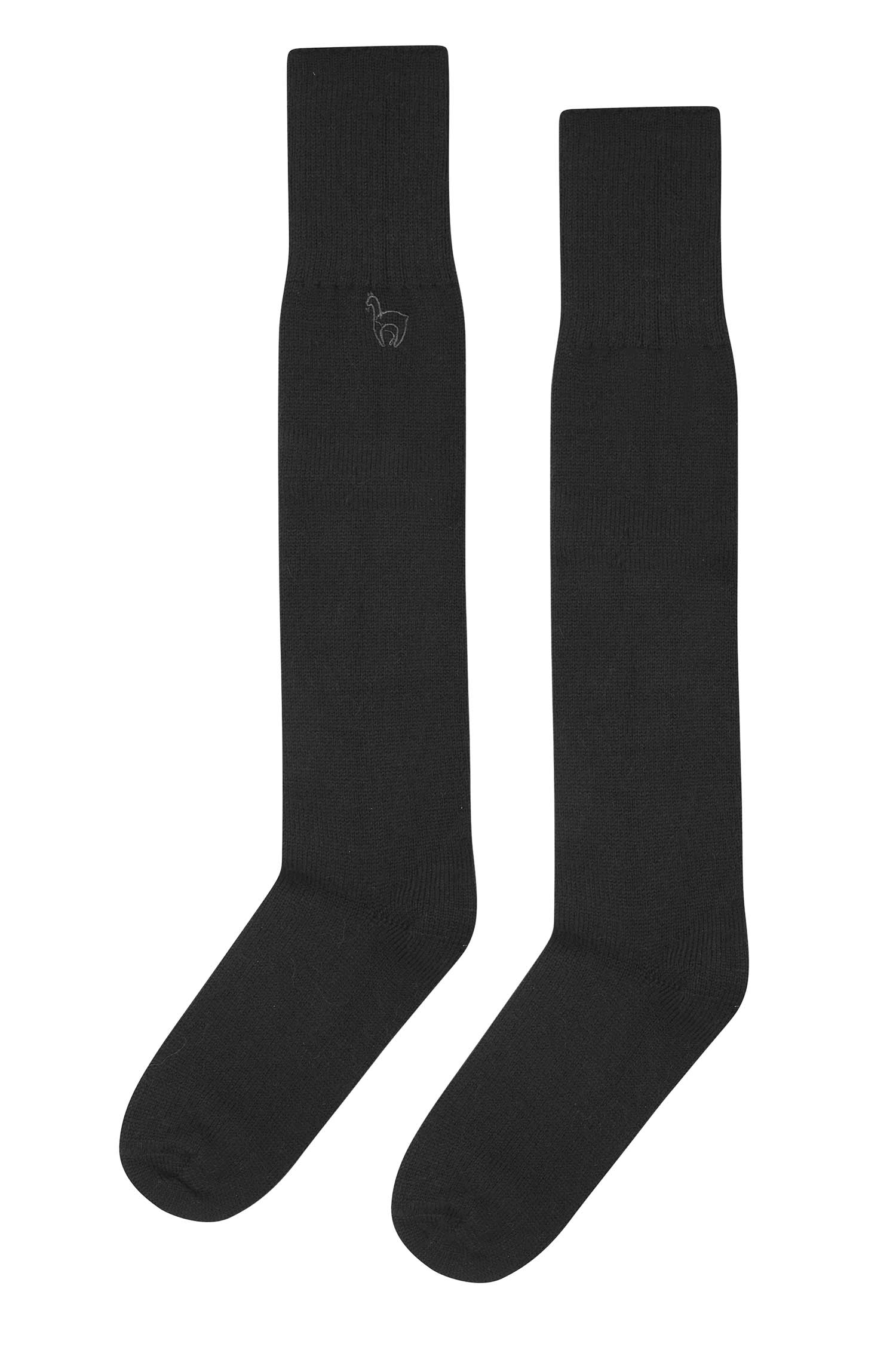 Alpaka KNIESOCKEN | 6er-Pack-schwarz