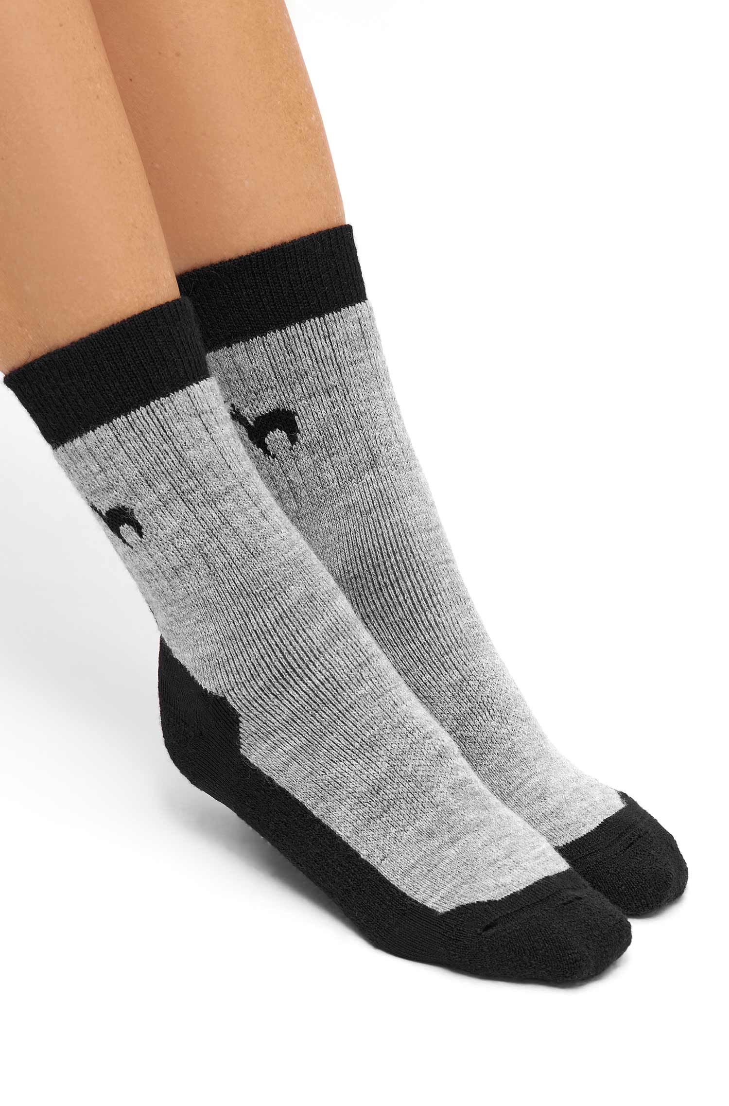 Alpaka Socken TREKKING | 6er-Pack-schwarz/grau