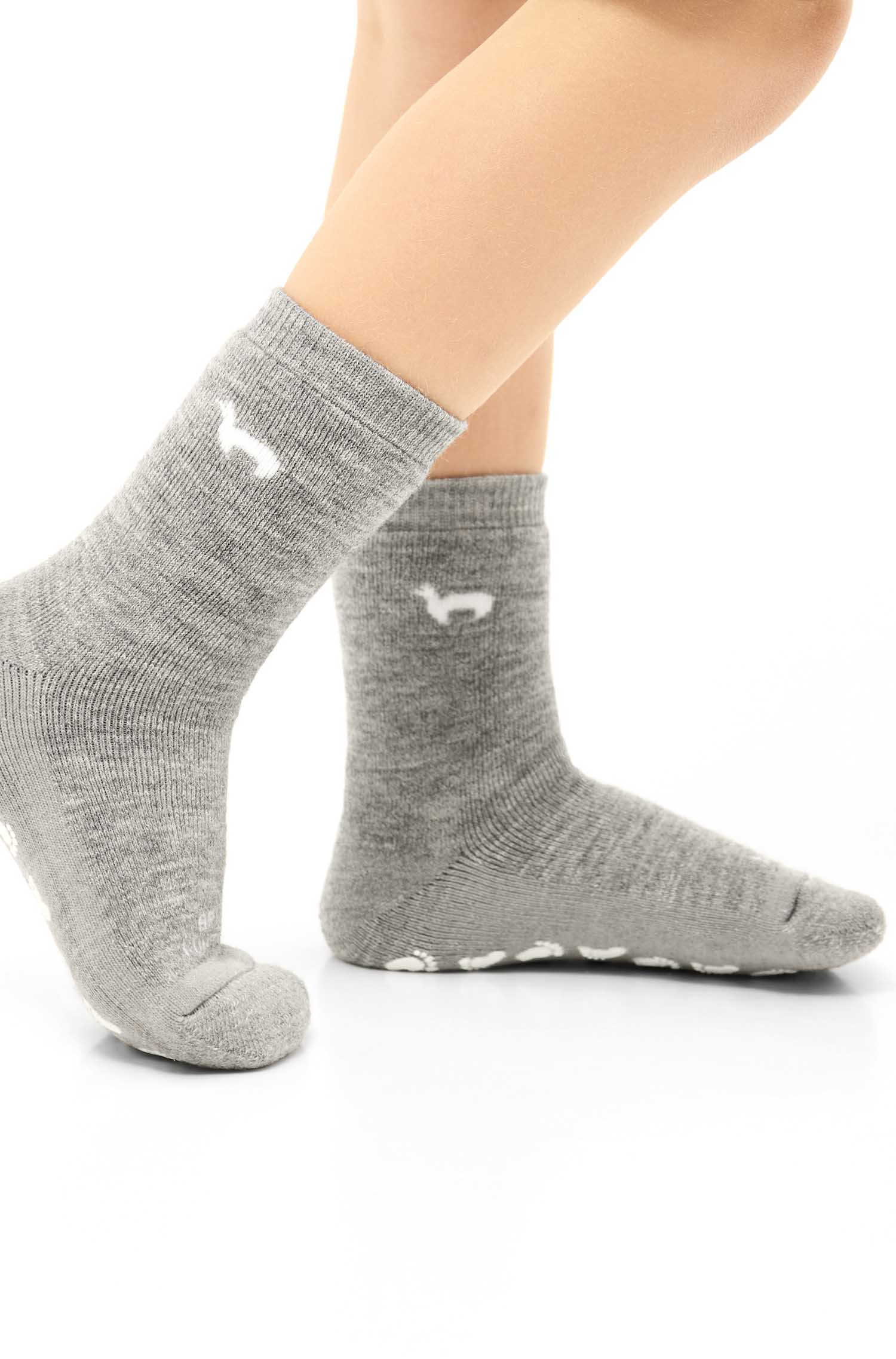 Alpaka Socken ABS | 6er-Pack-grau