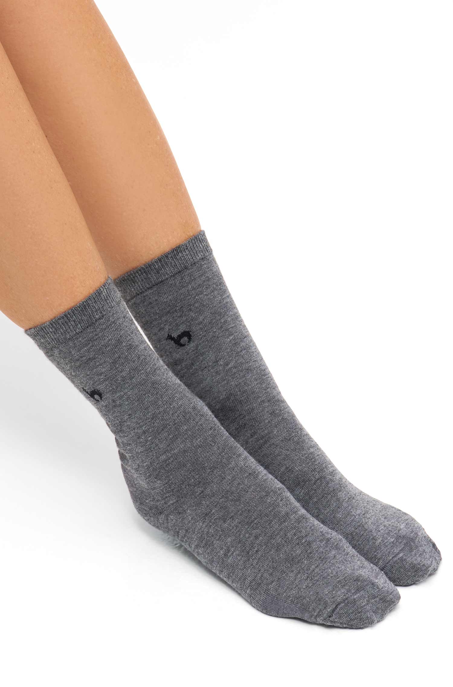 Alpaka Socken BUSINESS | 6er-Pack-grau