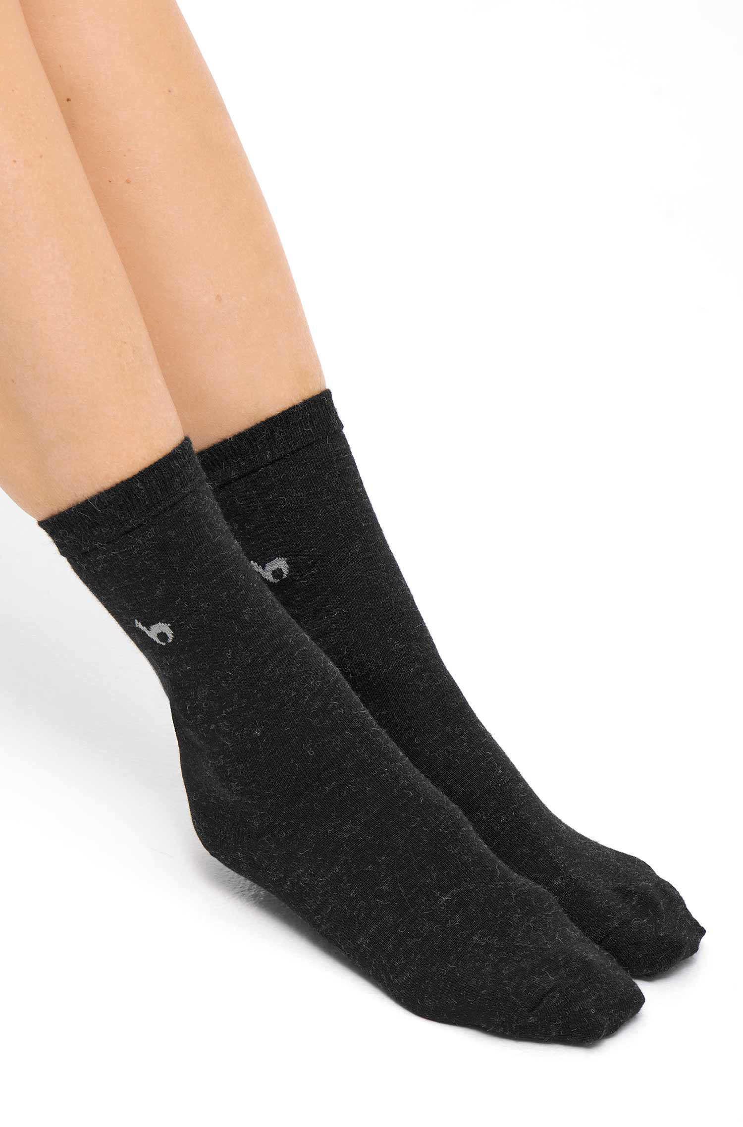 Alpaka Socken BUSINESS | 6er-Pack-schwarz