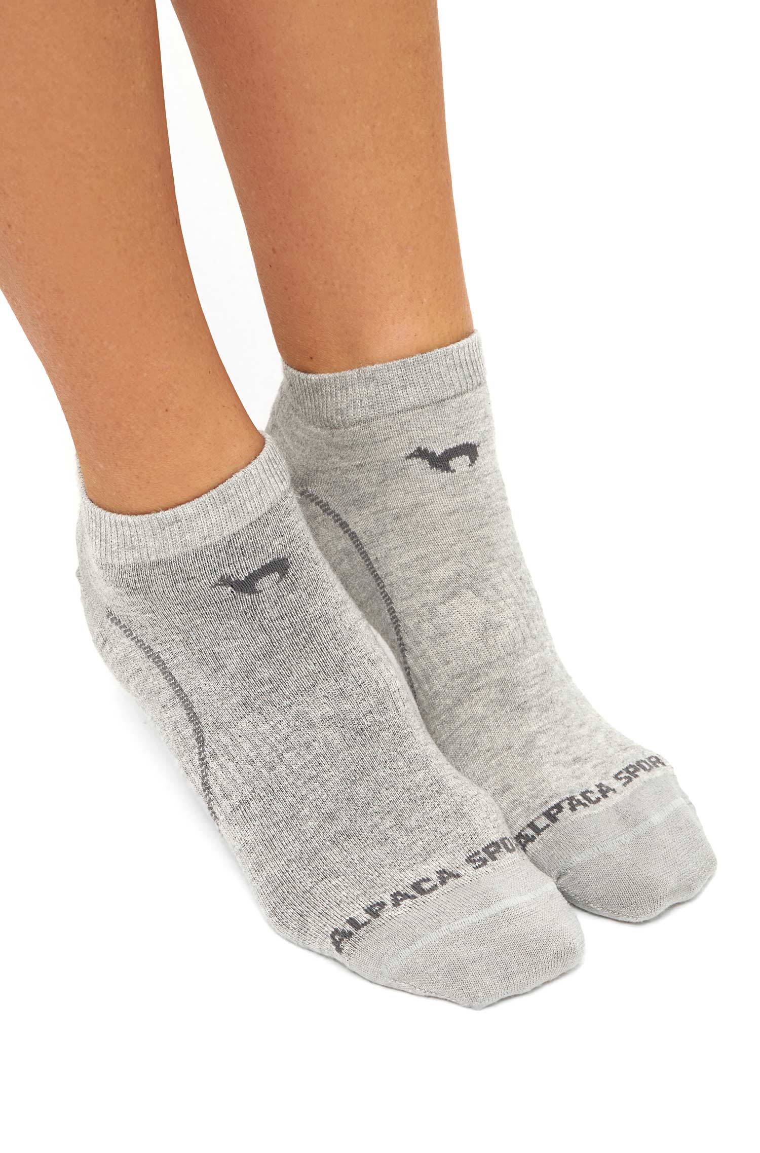 Alpaka Socken SNEAKER | 6er-Pack-silbergrau