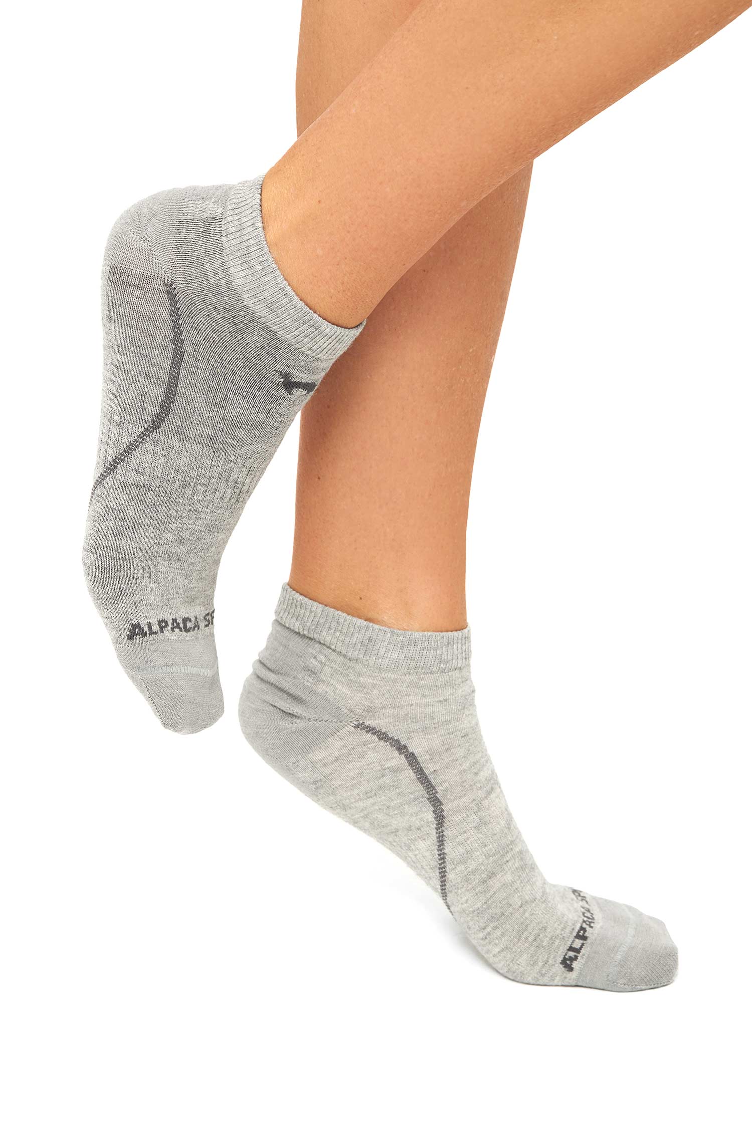 Alpaka Socken SNEAKER | 6er-Pack-silbergrau