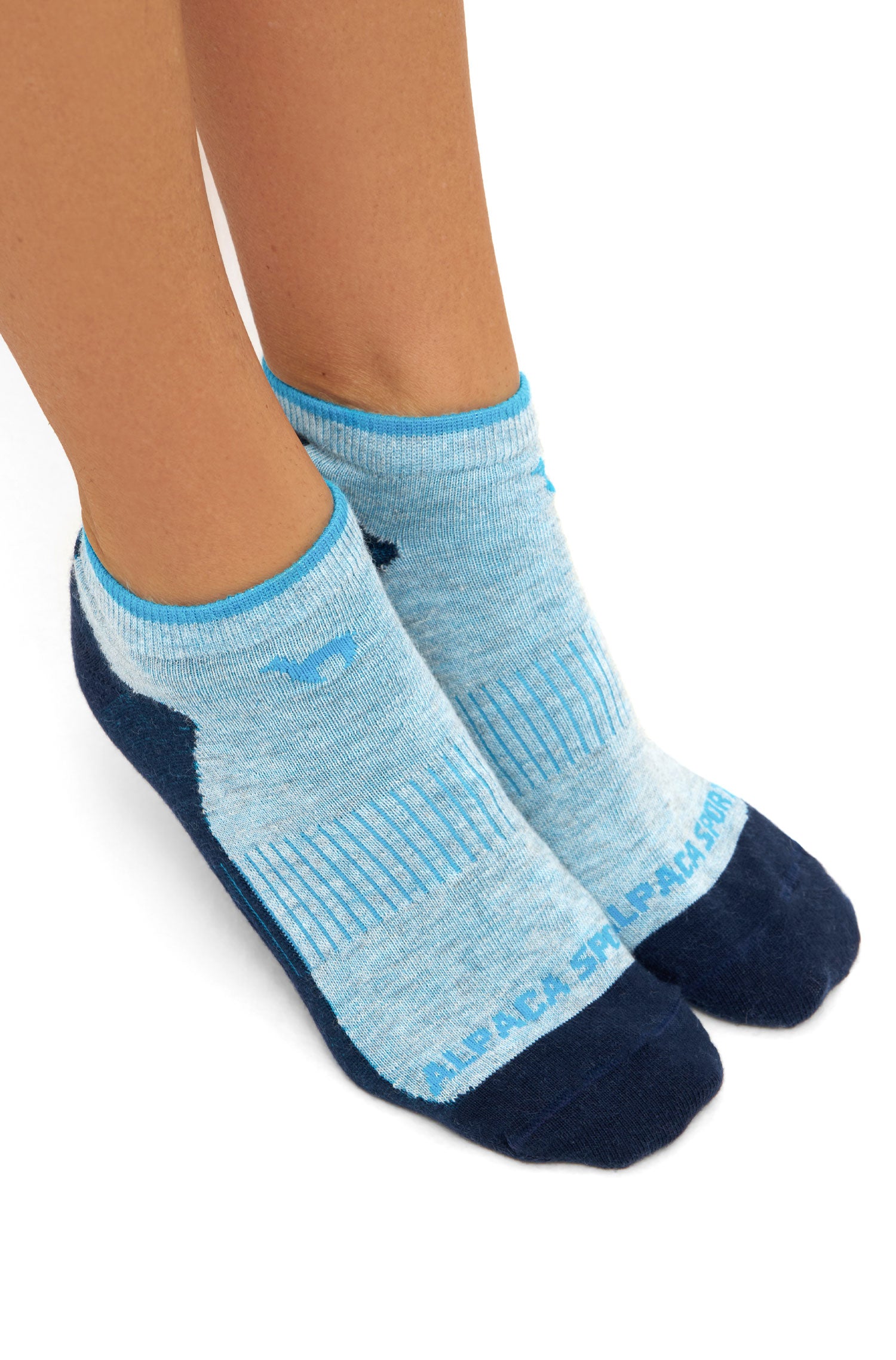 Alpaka Socken SNEAKER | 6er-Pack-navy/türkis