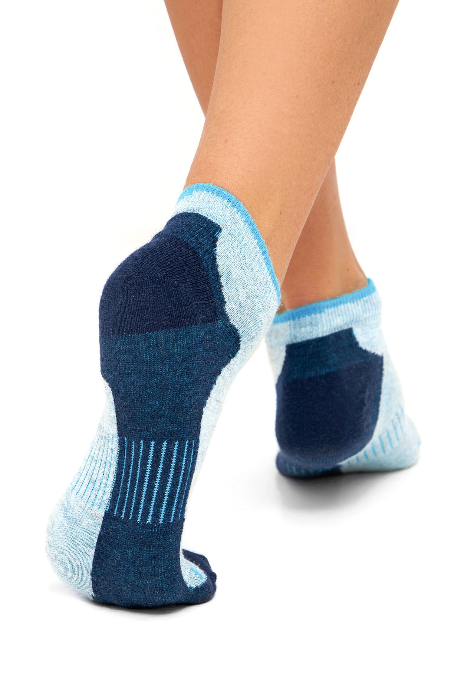 Alpaka Socken SNEAKER | 6er-Pack-navy/türkis