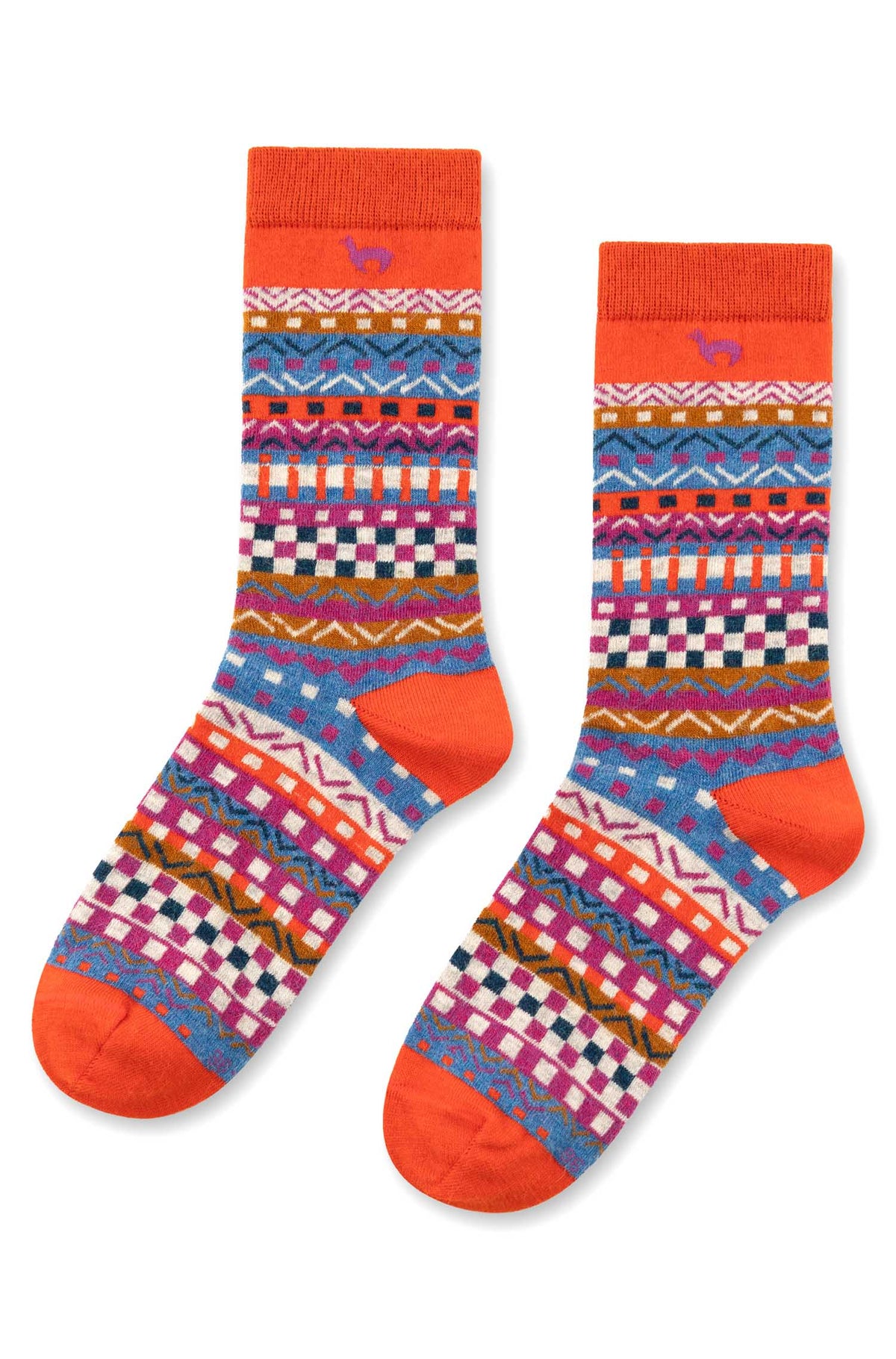 Alpaka Socken CALEIDO-mehrfarbig